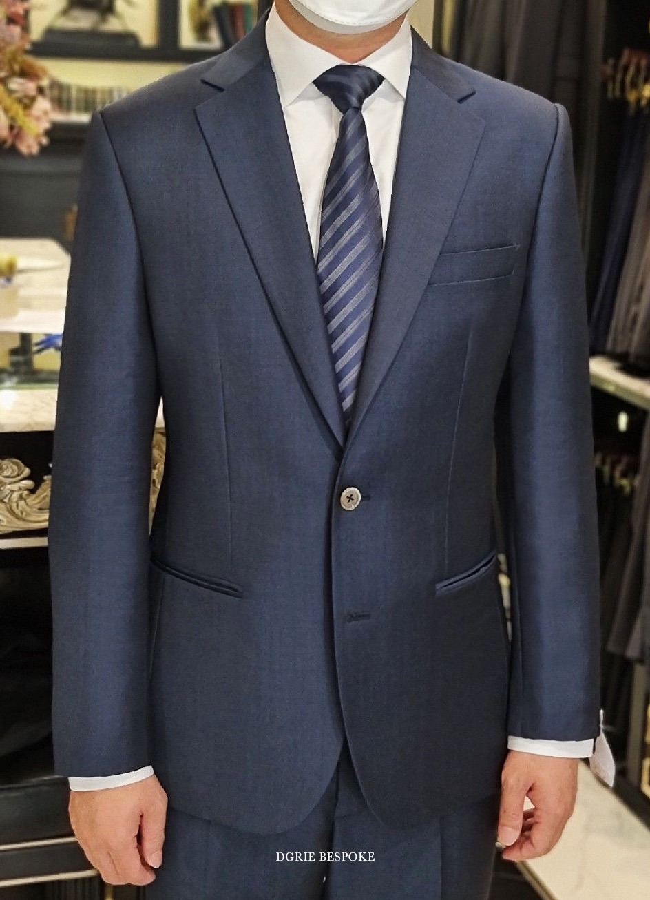 dgrie silver navy luxury suit dgrie