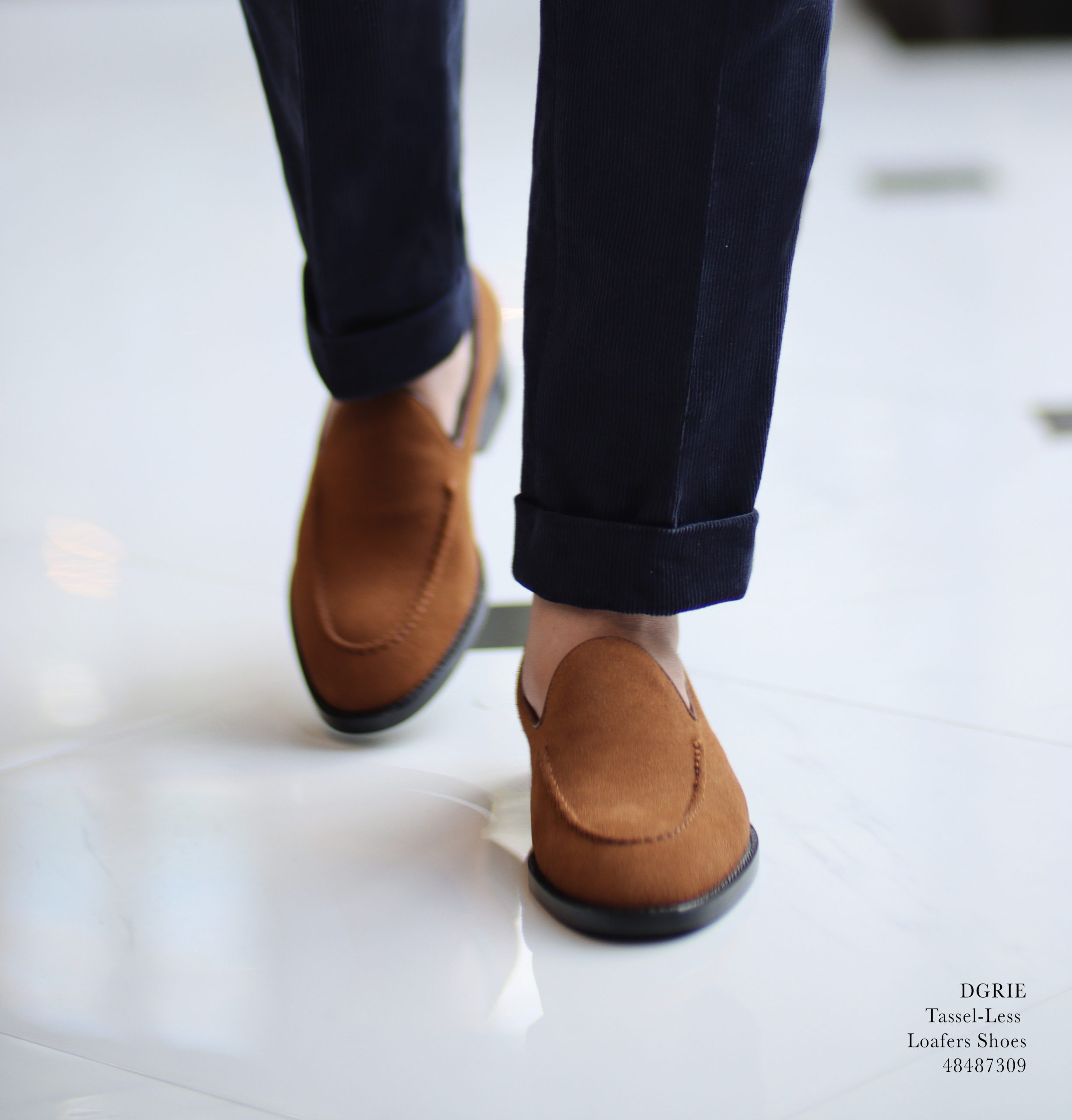 dgrie brown loafers shoes navy corduroy pants dgrie 2