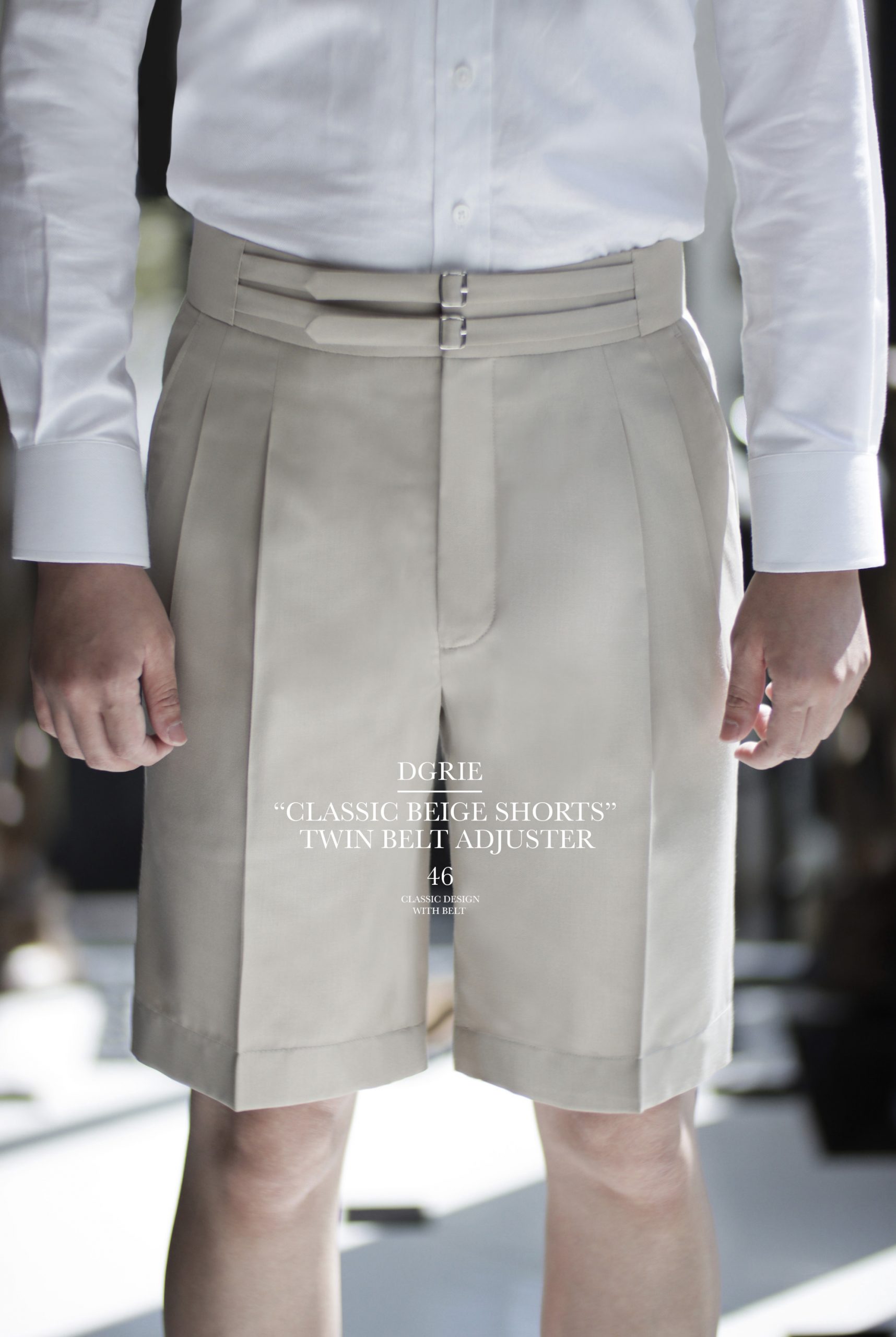 dgrie pants 46 classic beige shorts dgrie
