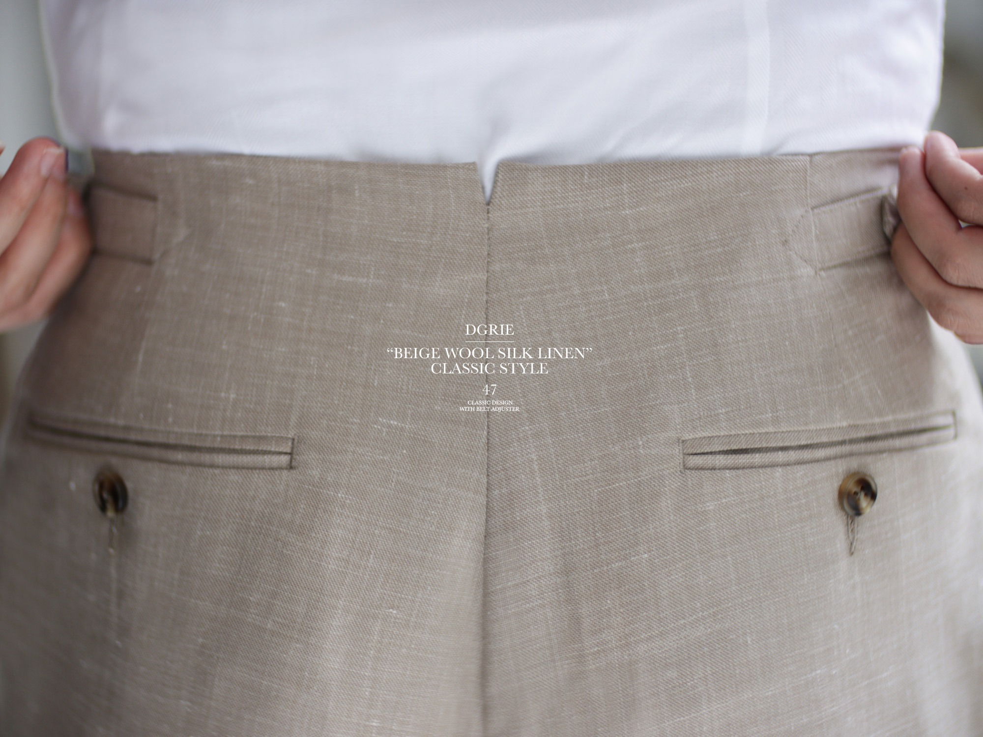 dgrie pants 47 classic beige d ring dgrie 3