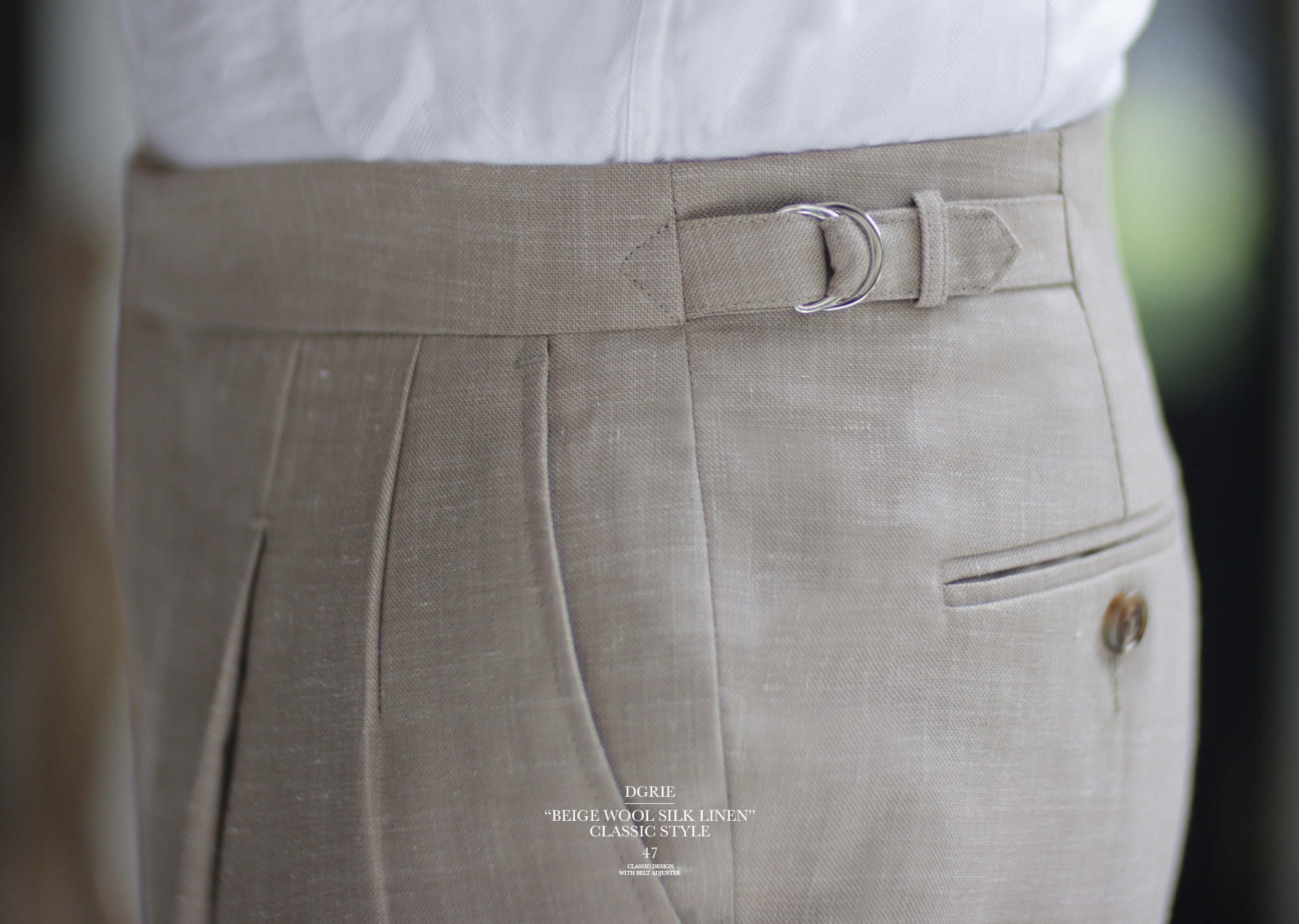 dgrie pants 47 classic beige d ring dgrie 4