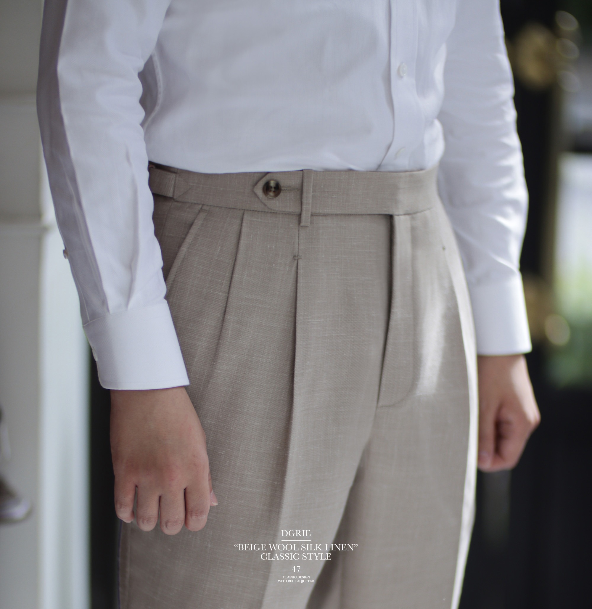dgrie pants 47 classic beige d ring dgrie 5
