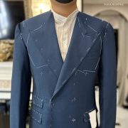 fitting blue double breasted suit dgrie 1