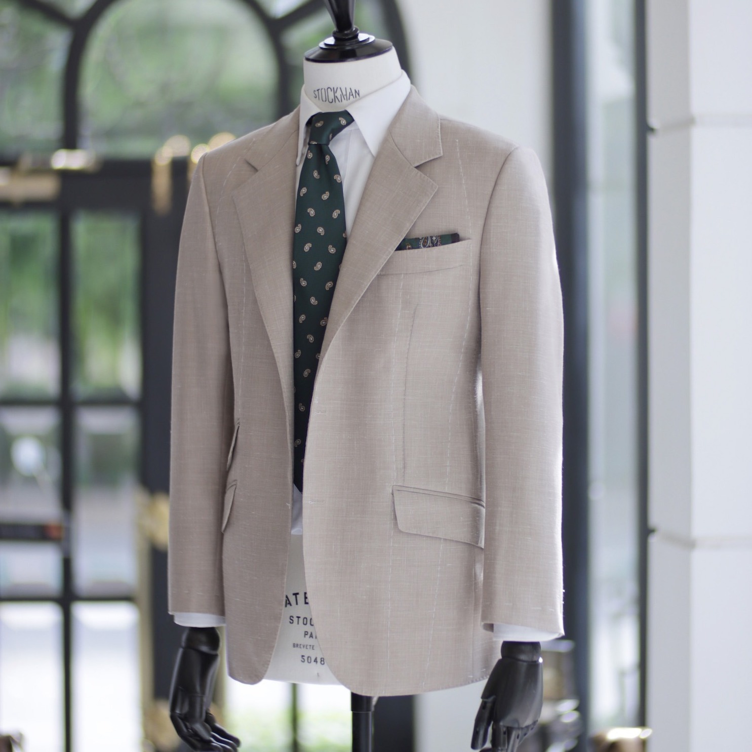 wool silk linen full canvas suit dgrie