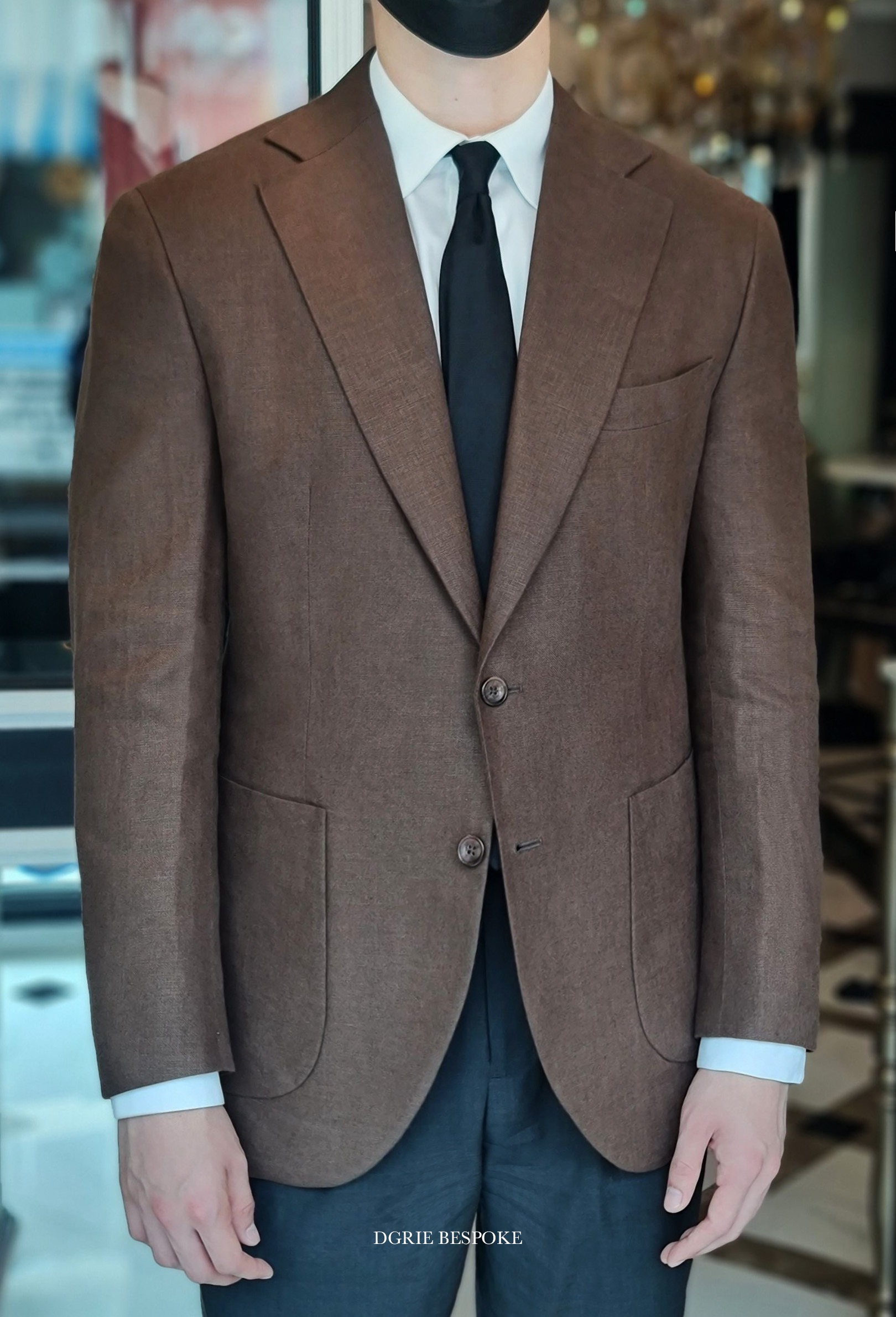 bespoke linen jacket dgrie
