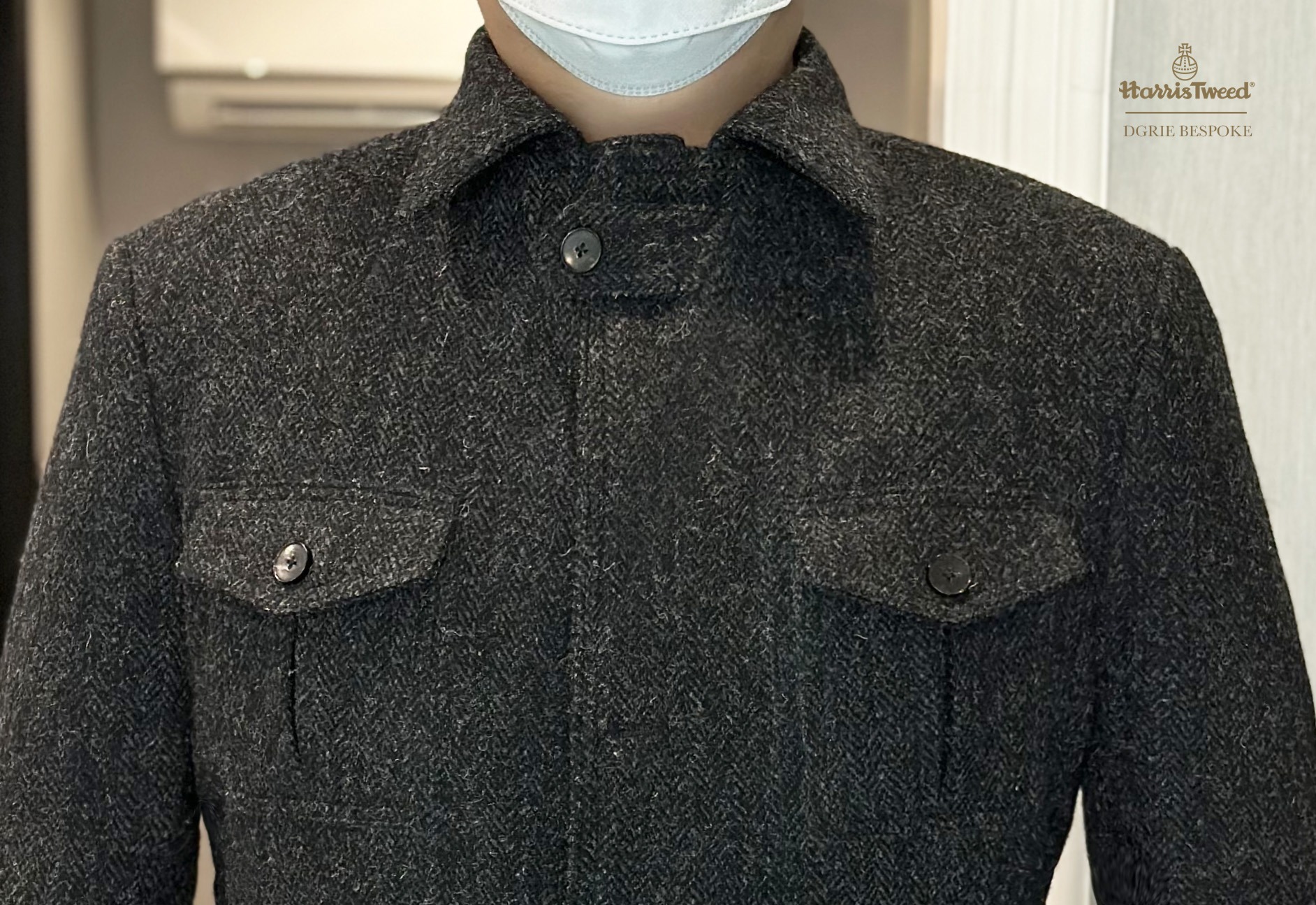 dgrie custom military tweed safari jacket dgrie