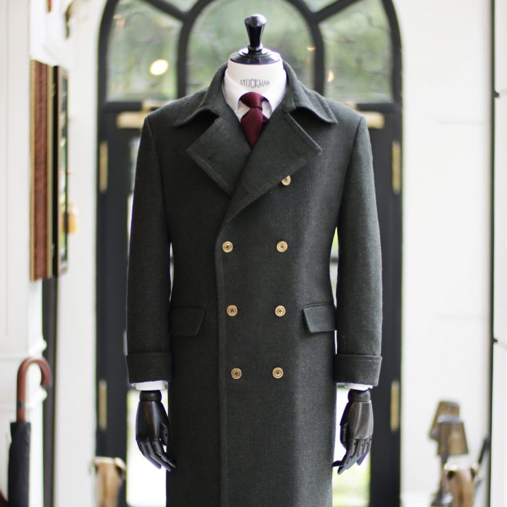 dgrie overcoat dark green hb vintage dgrie