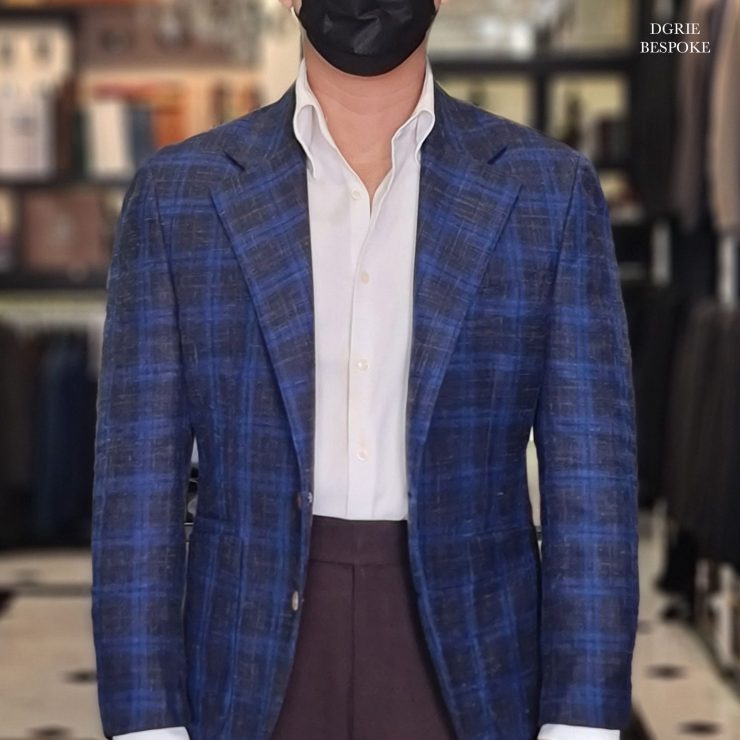 wool linen silk navy sport jacket dgrie 2