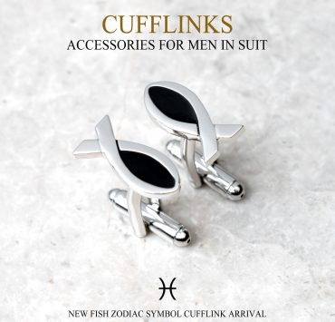 dgrie black fish silver cufflink dgrie 1
