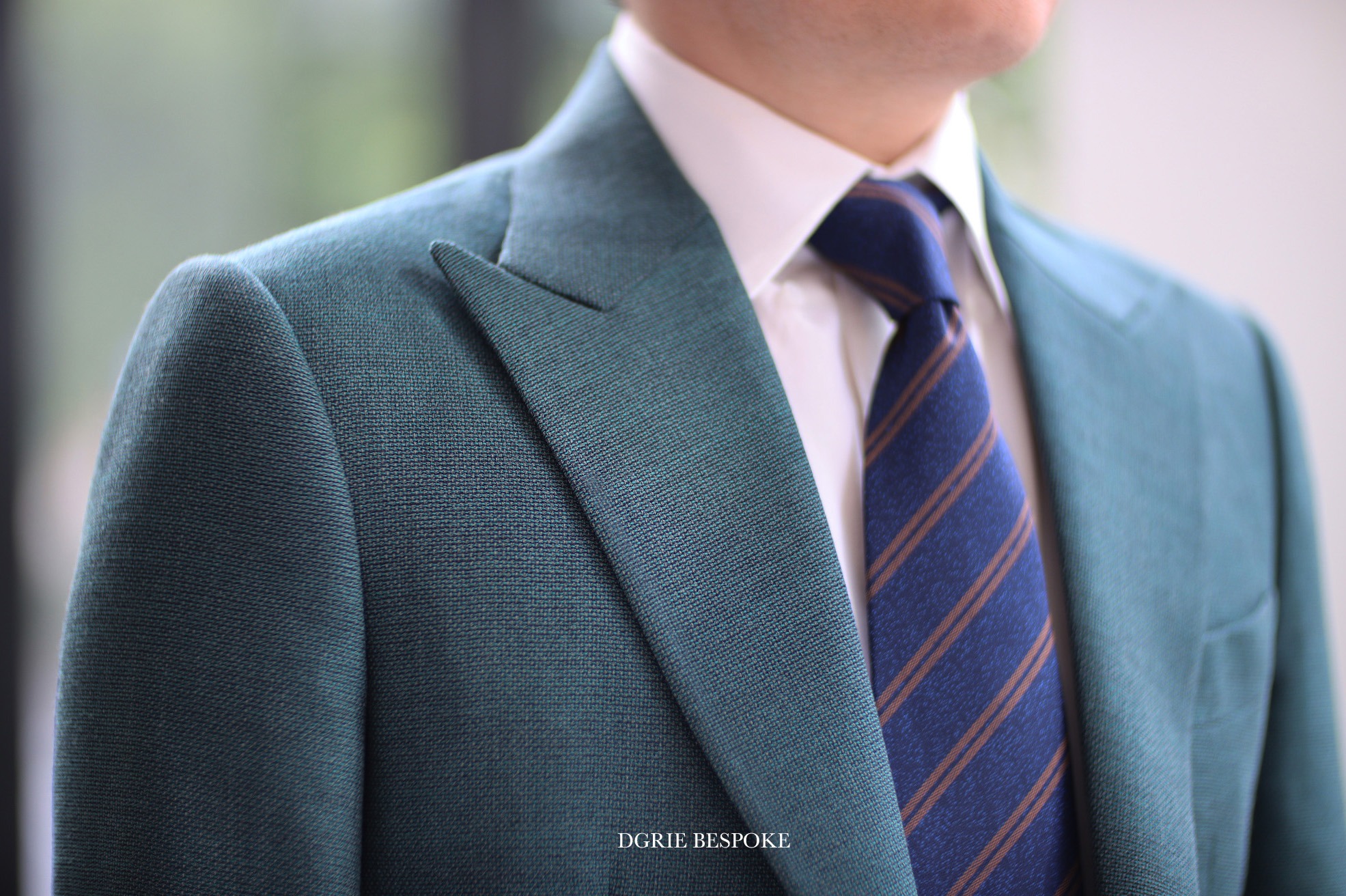 hopsack blazer with beige pants dgrie