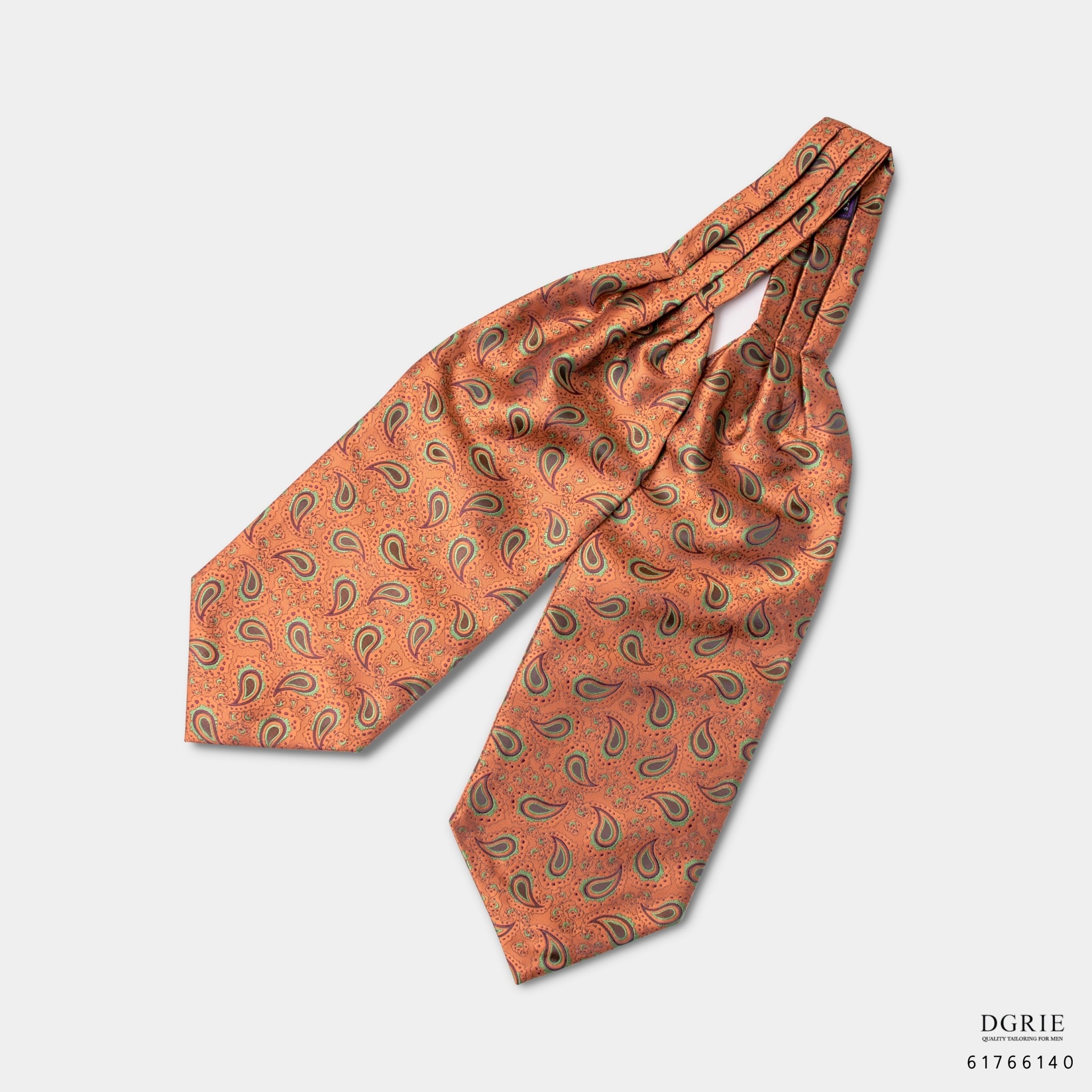 dgrie classic paisley ascot tie dgrie 4