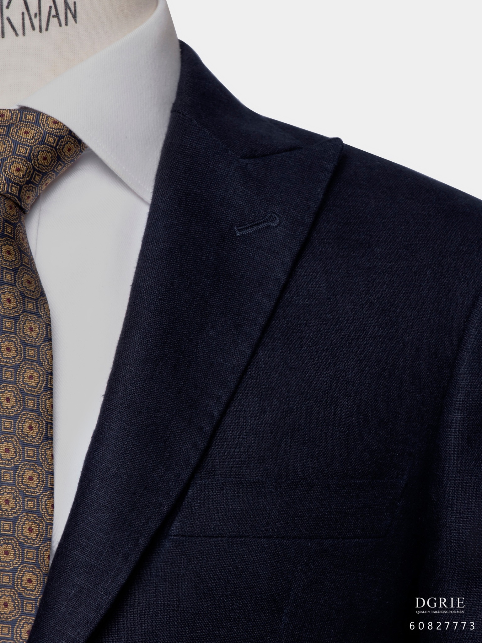 dgrie dark navy blue peak lapel jacket dgrie