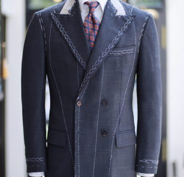 grey full canvas doublebreasted suits dgrie