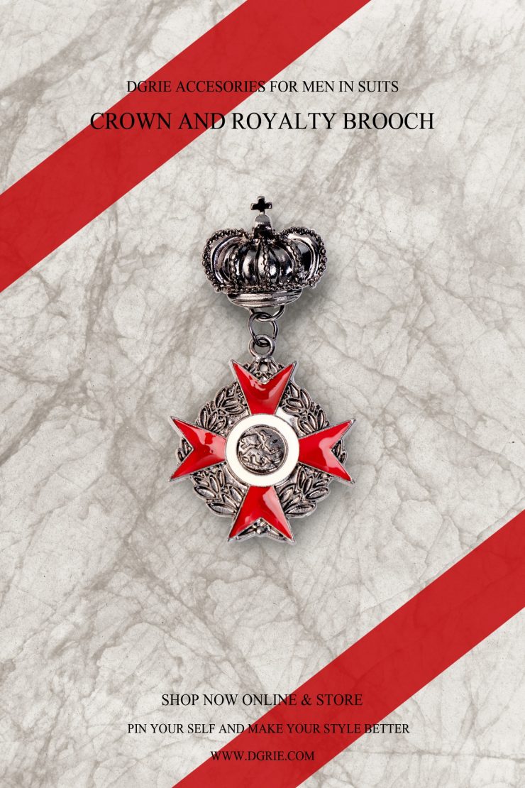dgrie black set crown royalty brooch dgrie 2