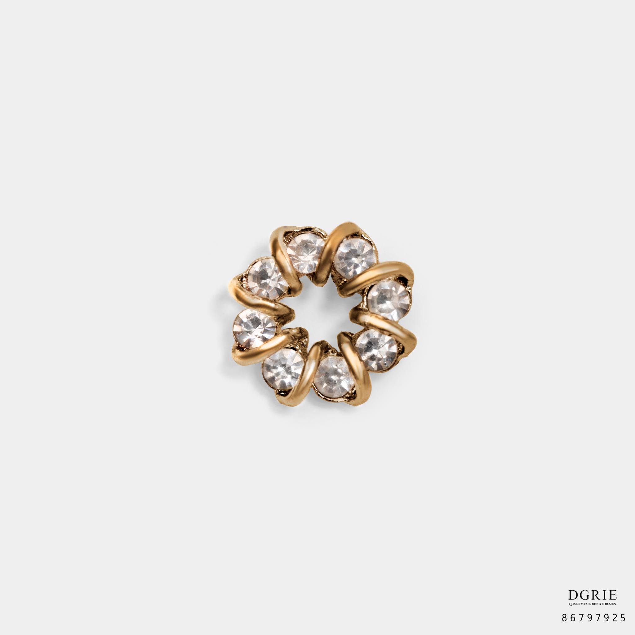 dgrie classy brooch with gold twisted diamond dgrie 2
