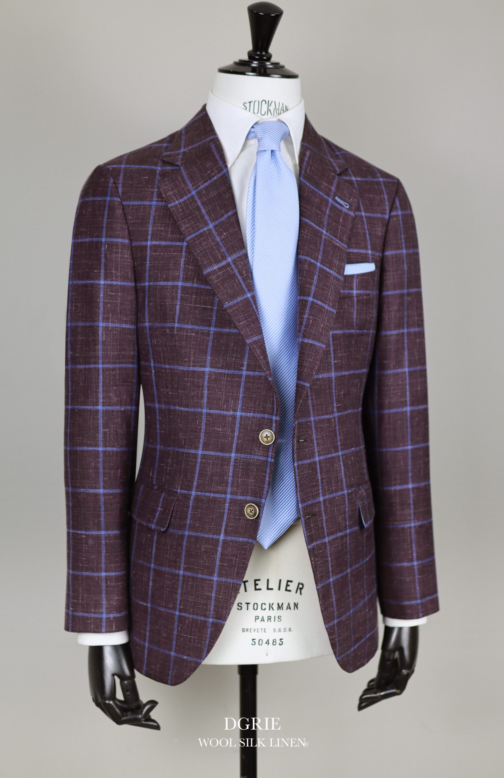 dgrie red wine wool linen silk jacket dgrie 2