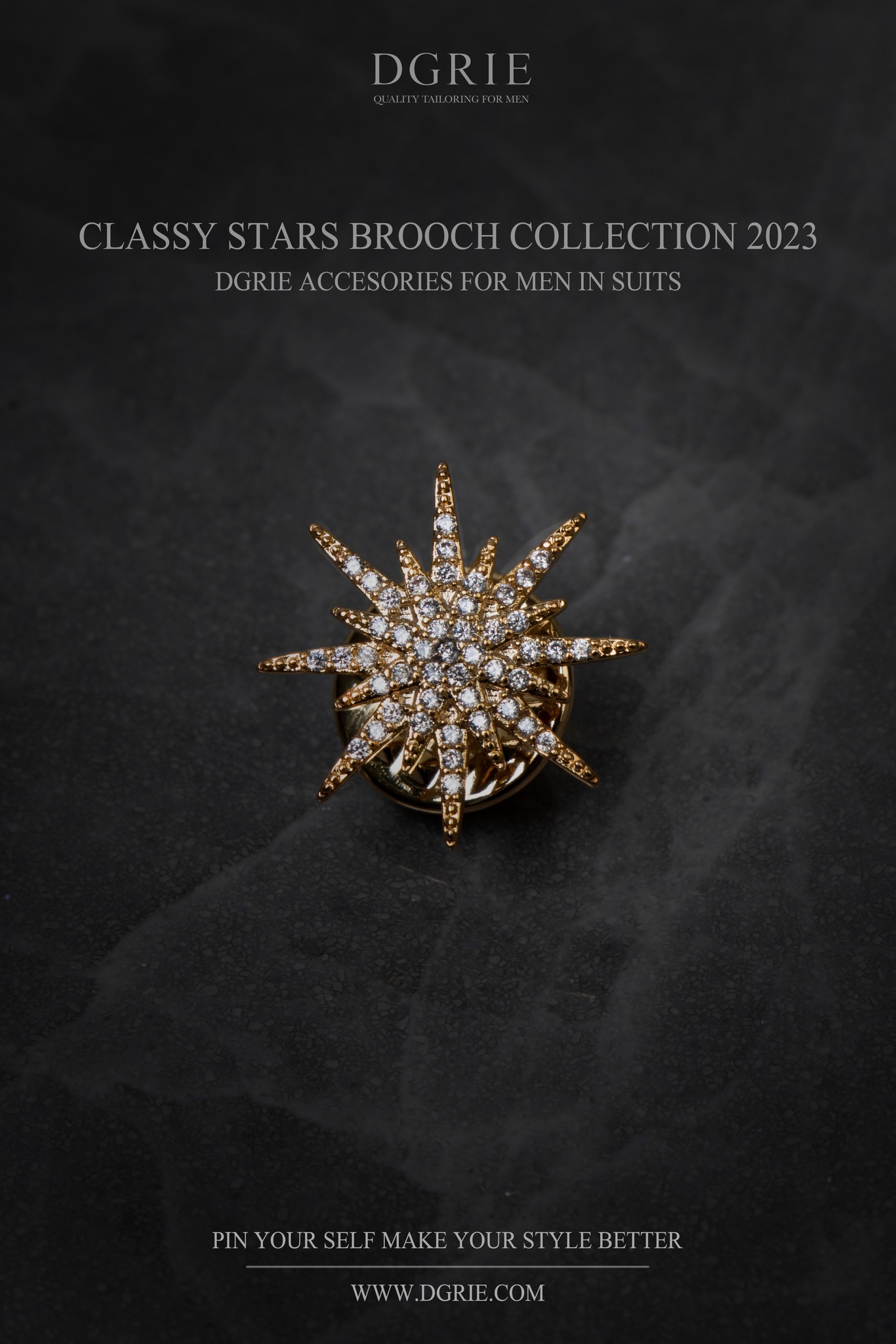 dgrie victorian diamond starburst brooch dgrie