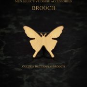 เข็มกลัดผีเสื้อ - Golden Butterfly Brooch