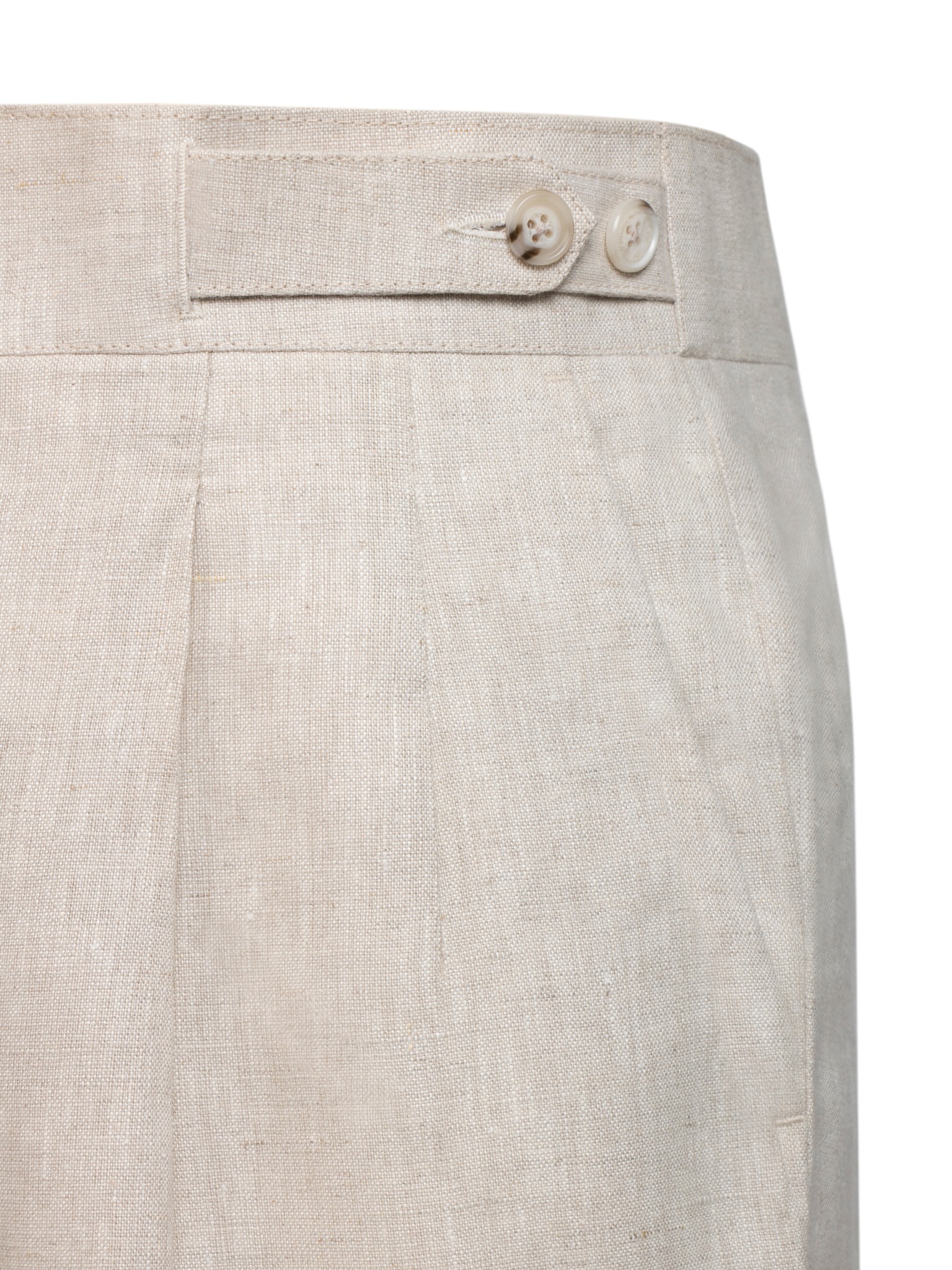 กางเกงขาสั้น วินเทจ DGRIE Linen Beige vintage short pants