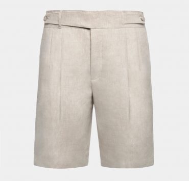 กางเกงขาสั้น วินเทจ DGRIE Linen Beige vintage short pants