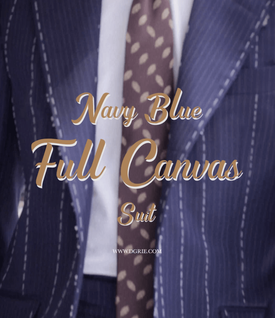 ร้านตัดสูท 2nd Fitting ITALY PINSTRIPE NAVY BLUE SUIT