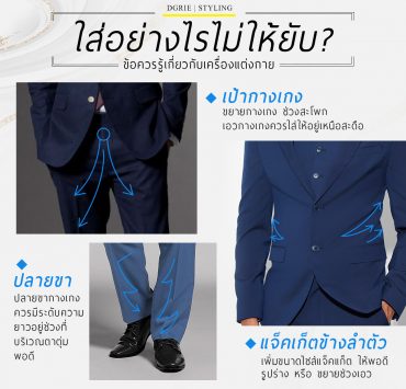 ใส่อย่างไรไม่ให้ยับ? How to wear suits without wrinkling?