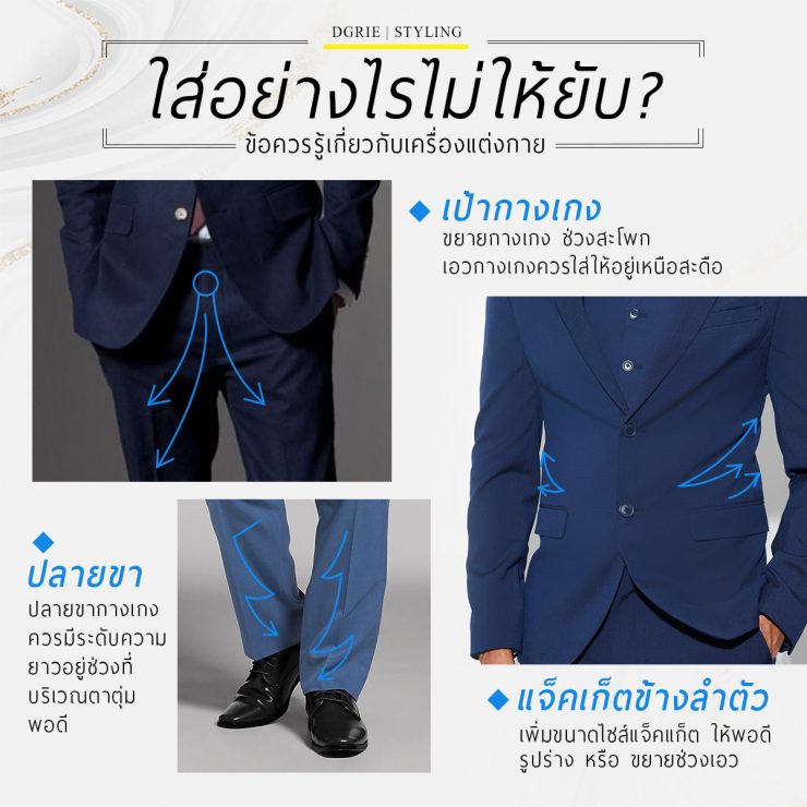 ใส่อย่างไรไม่ให้ยับ? How to wear suits without wrinkling?