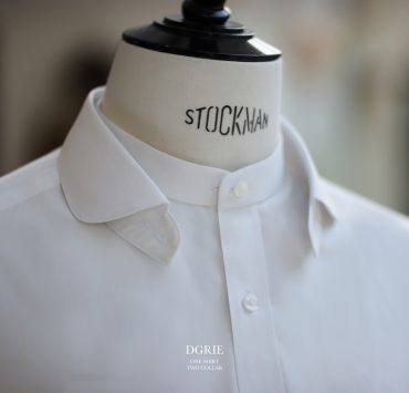 ตัดเชิ้ตสีขาว ปกสองสไตล์ DGRIE 2 in 1 Collar Shirts
