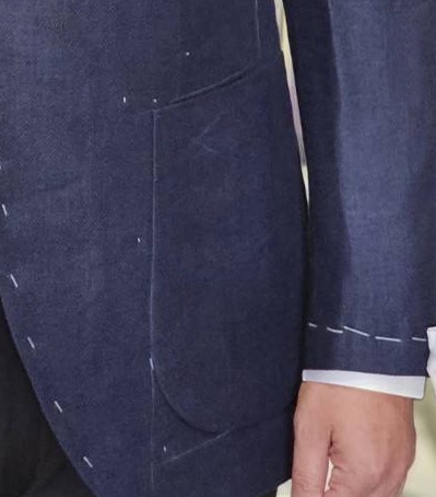 DGRIE ร้านตัดสูท Fitting Navy Silk Wool Jacket