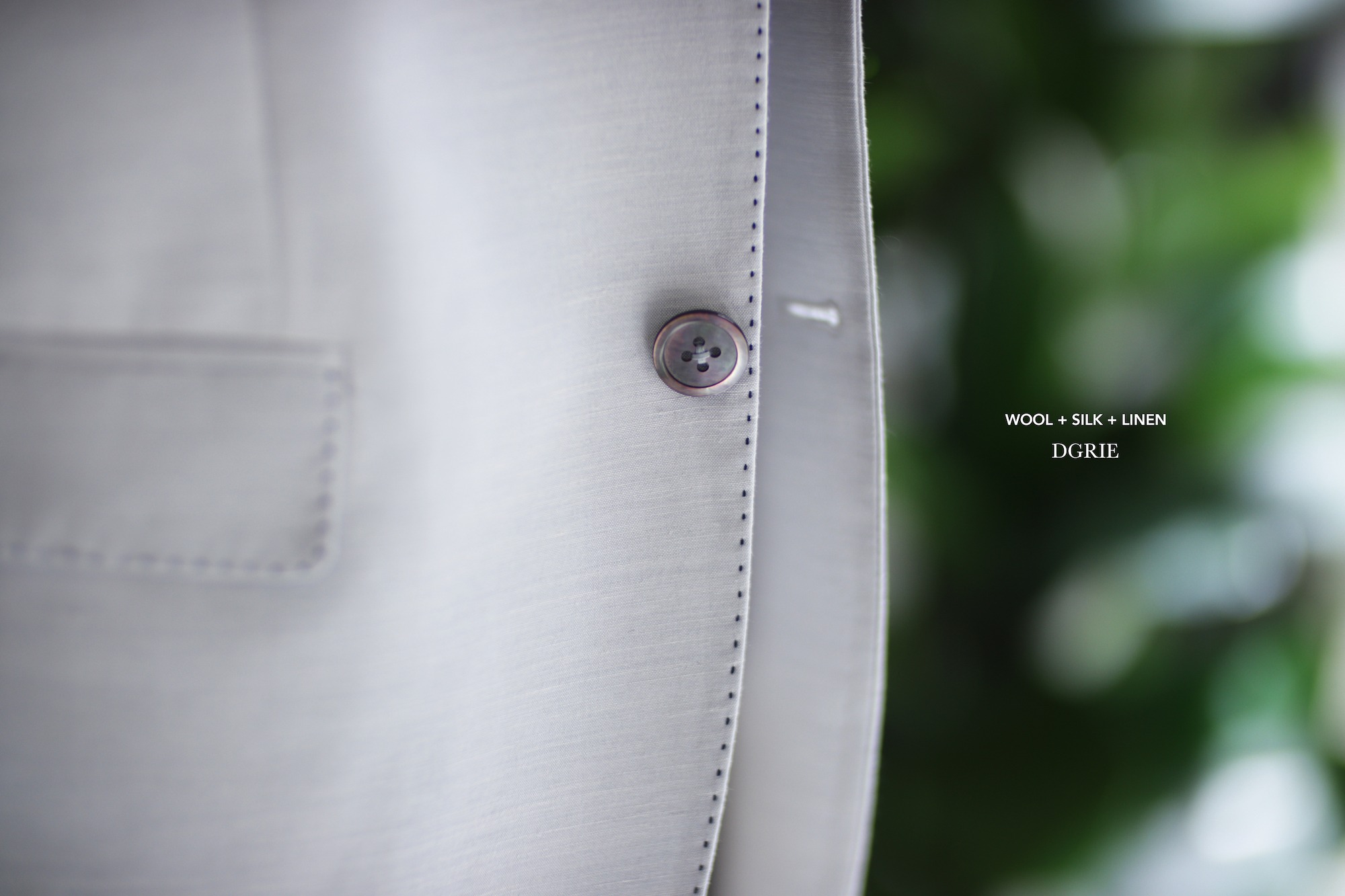 DGRIE ตัดสูท ผ้าไหมอิตาลี Piacenza Silk : S-Light Grey 59% Silk