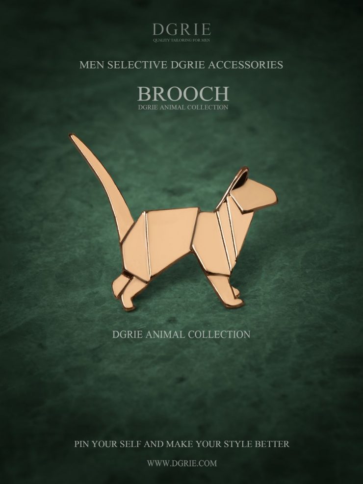 เข็มกลัดแมวสีทอง - Vintage Gold Kitty Cat Brooch