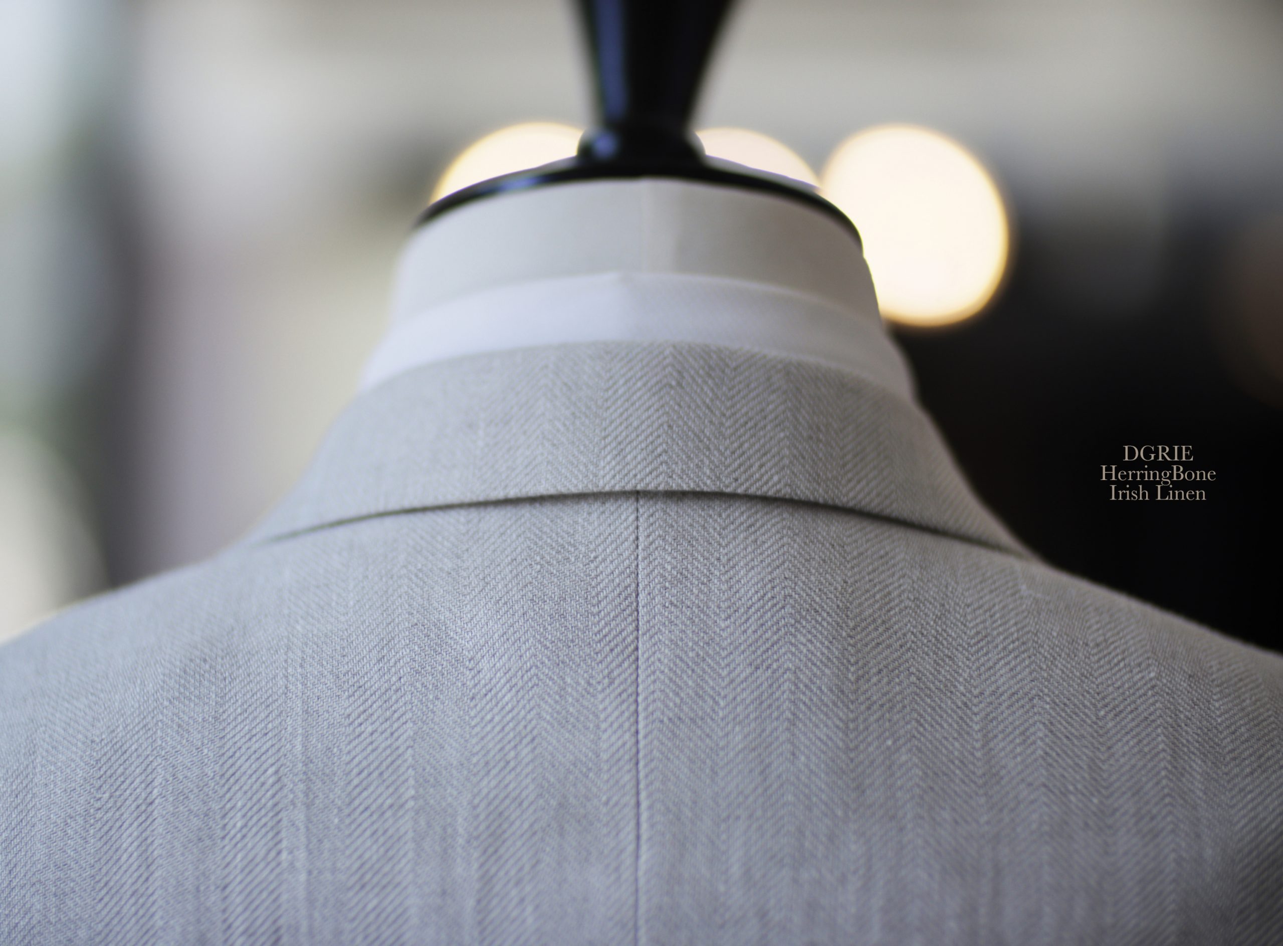 ตัดสูทลินินสีครีม DGRIE Beige Irish Linen Jacket