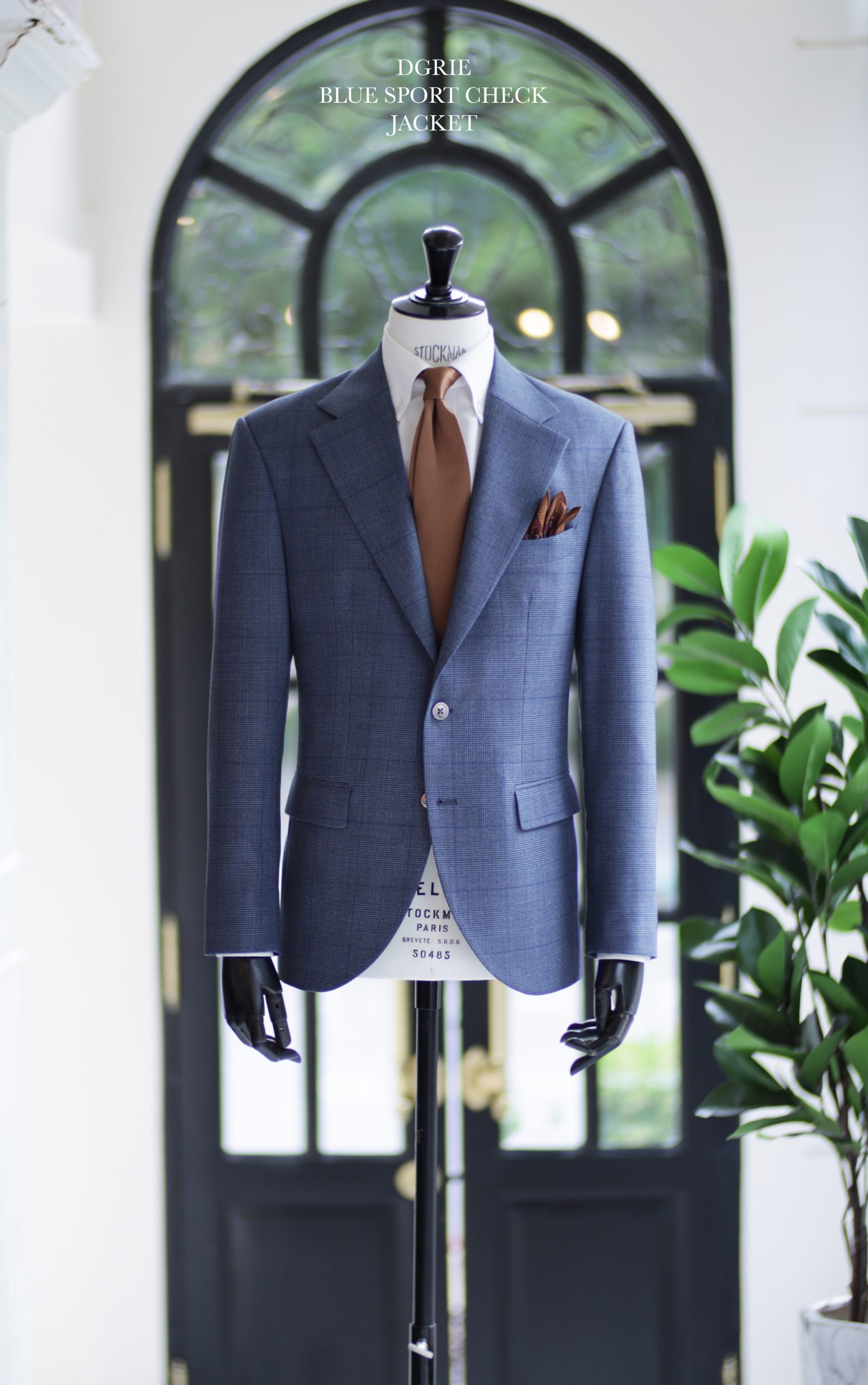 ตัดสูทลำลอง สีฟ้าลายตาราง DGRIE Blue Check Sport Jacket
