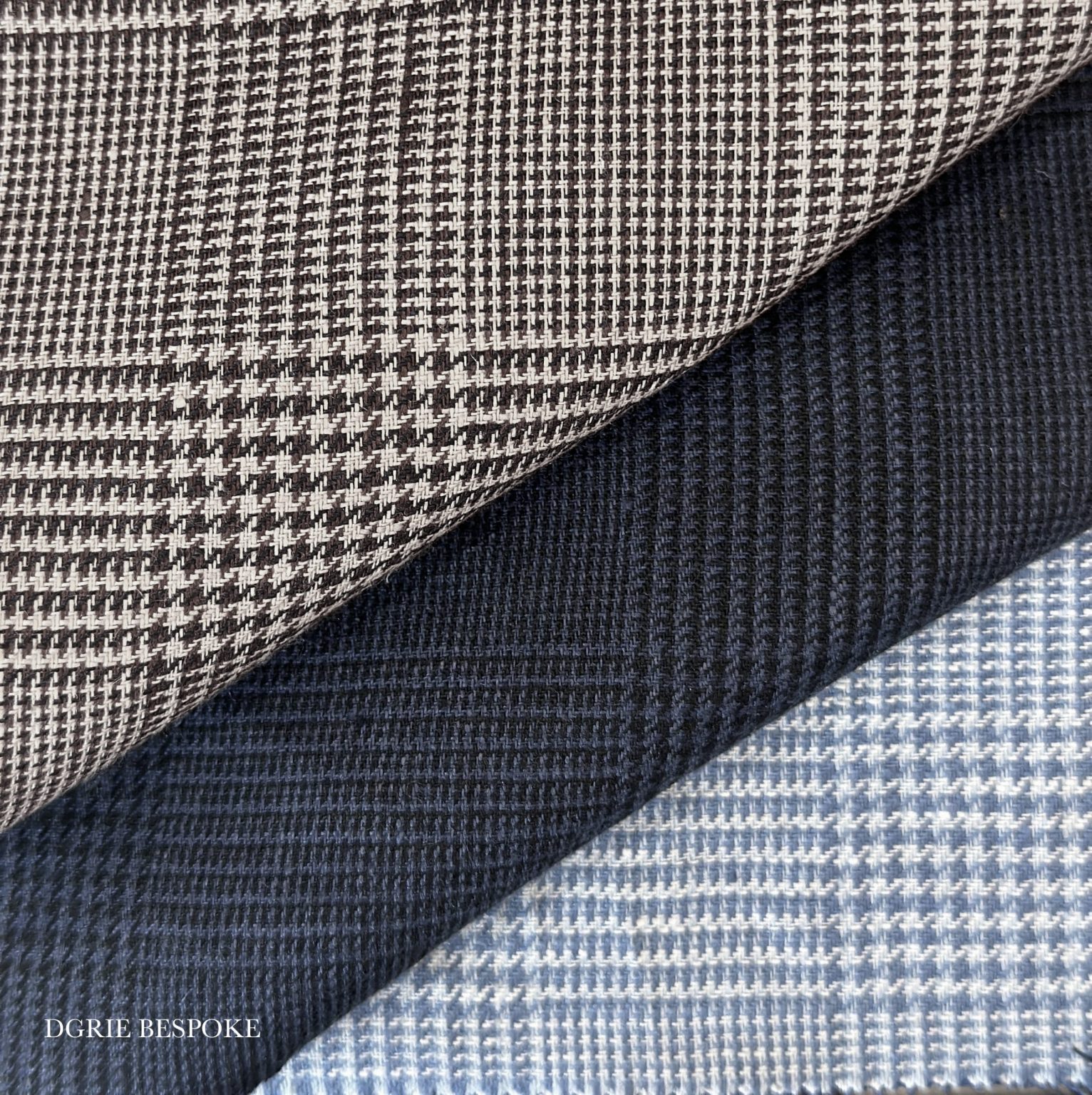 ตัดสูทลินิน DGRIE Navy Check Irish Linen Baird Mcnutt