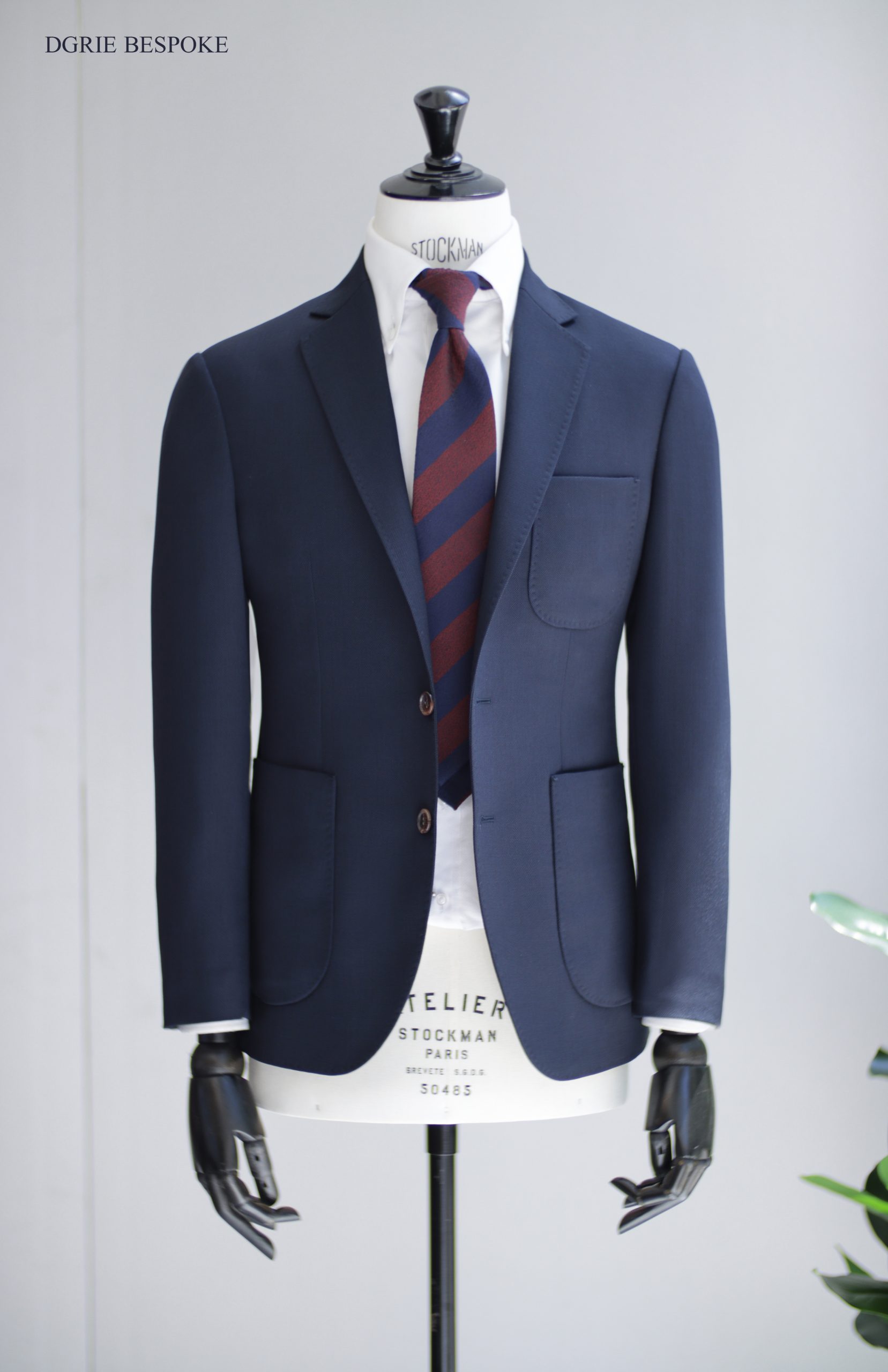 ตัดสูทสีน้ำเงิน แบบลำลอง Navy birdseye Sport Jacket