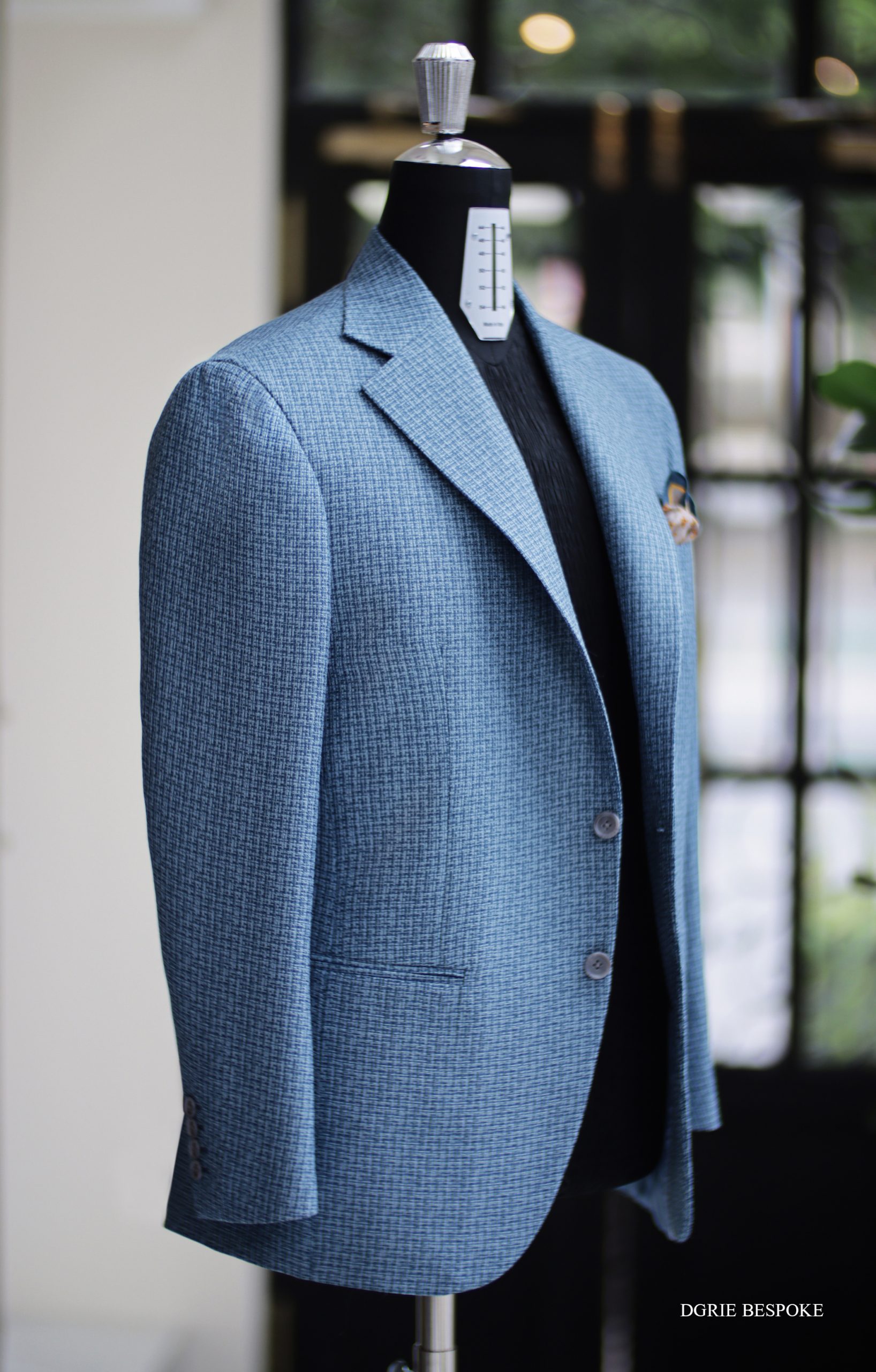 ตัดสูทคลาสสิค สีฟ้า Blue Casual Sport Jacket