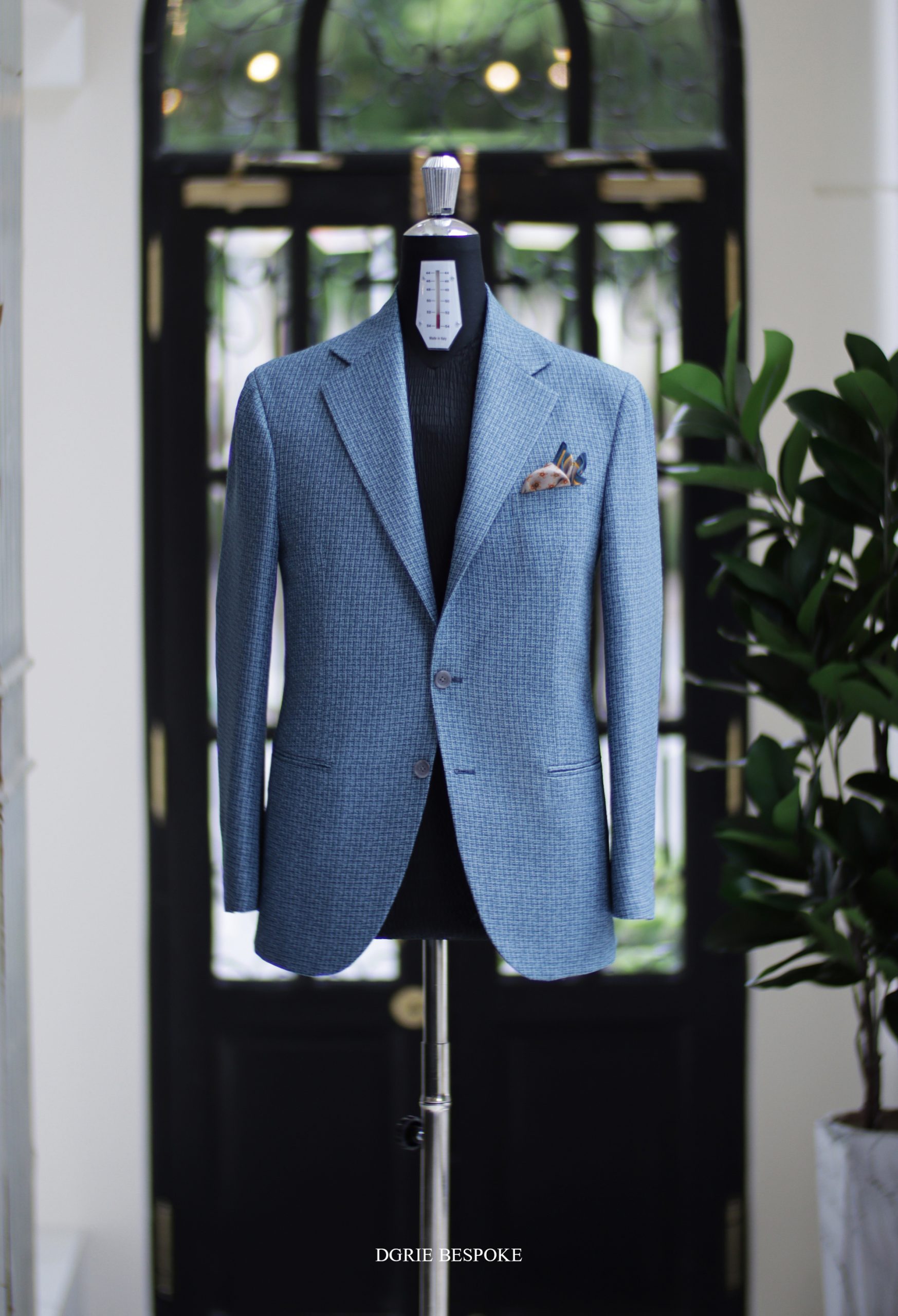 ตัดสูทคลาสสิค สีฟ้า Blue Casual Sport Jacket
