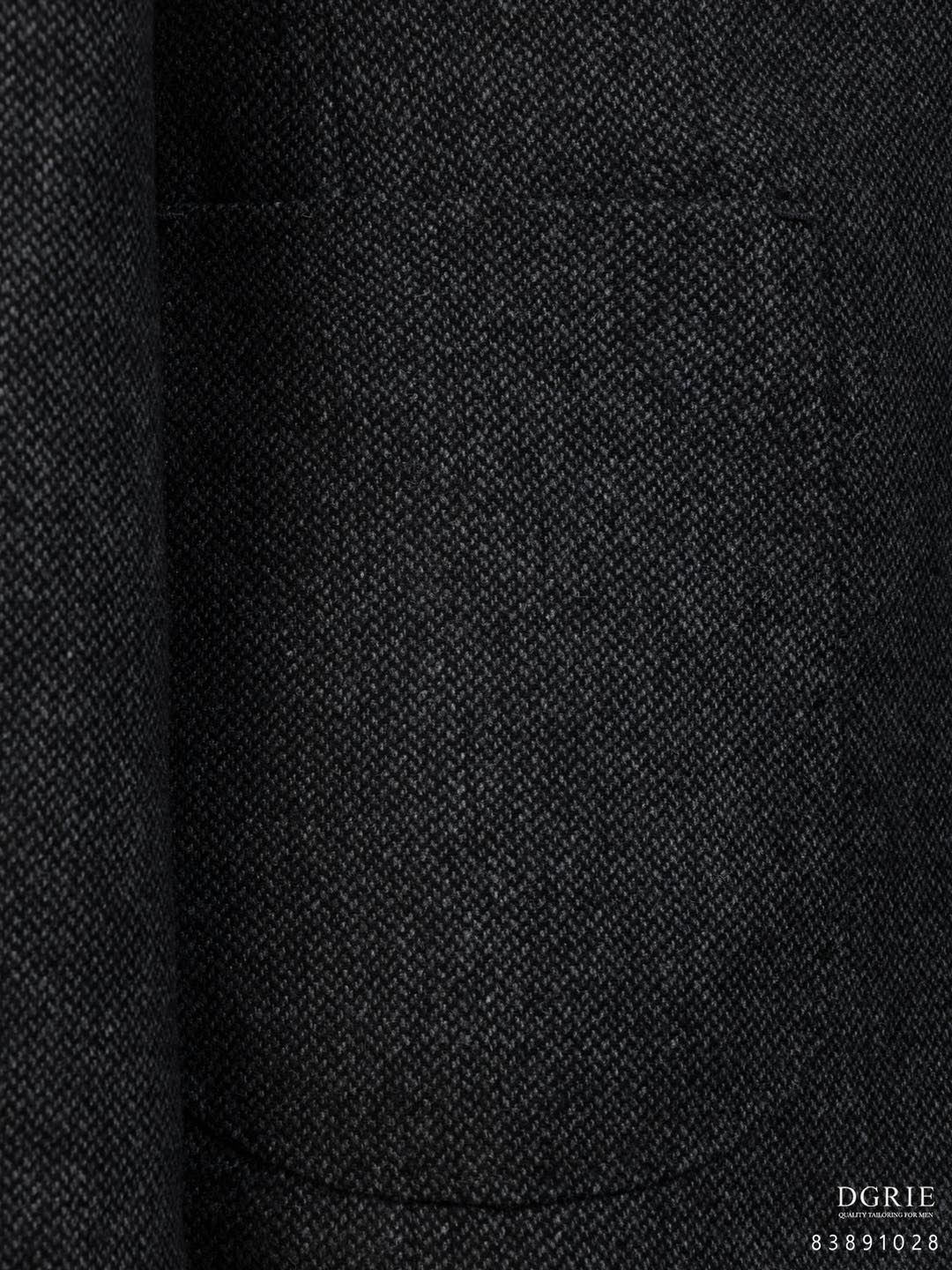 เสื้อสูทวินเทจ ลายก้างปลา Dark Gray Herringbone Flannel - DGRIE