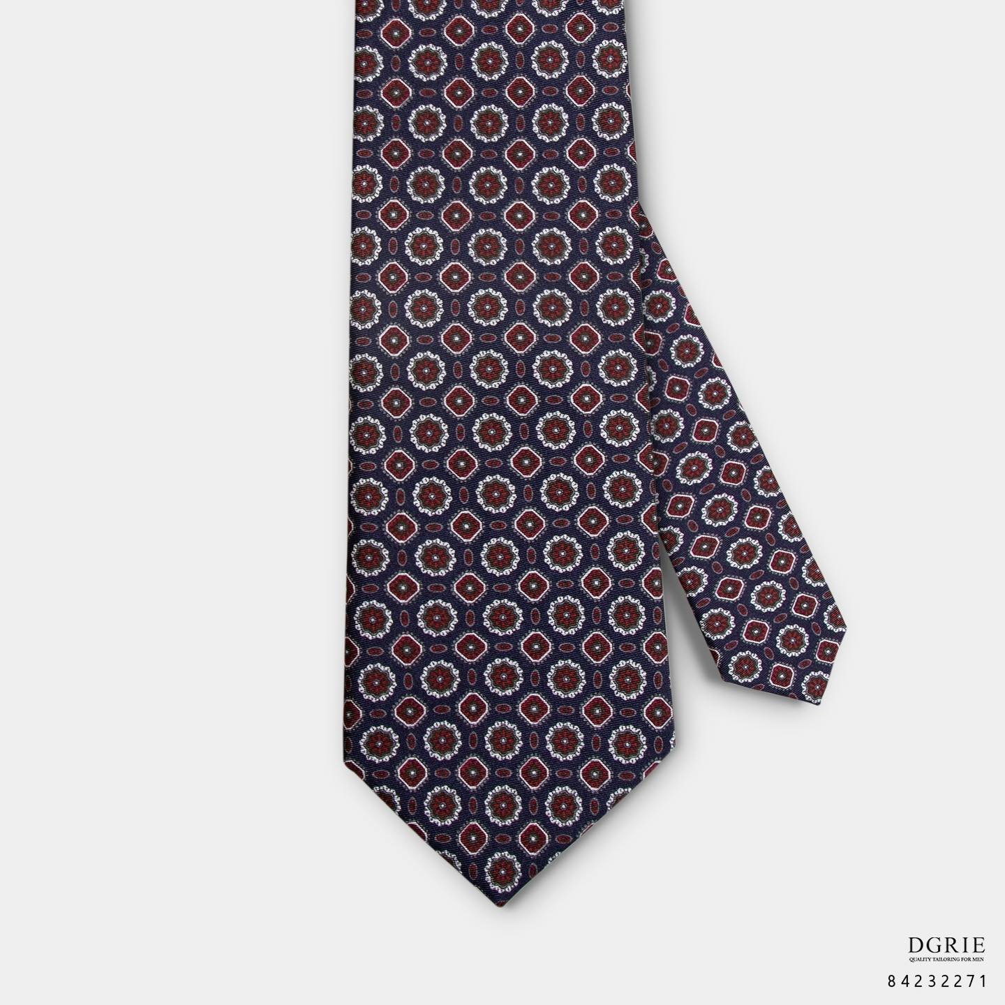 เนคไทวินเทจ High Quality Silk Printed 3 Inch Necktie