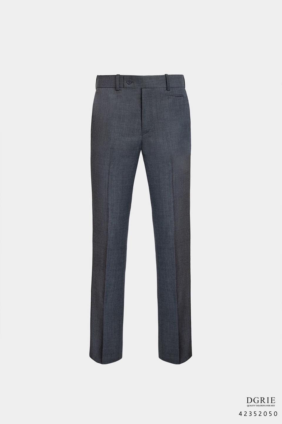 กางเกงสีเทา Light Grey Coin Pocket Wool Pants