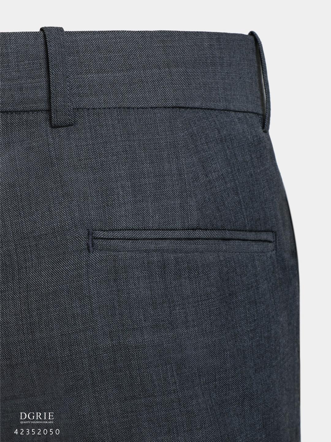 กางเกงสีเทา Light Grey Coin Pocket Wool Pants