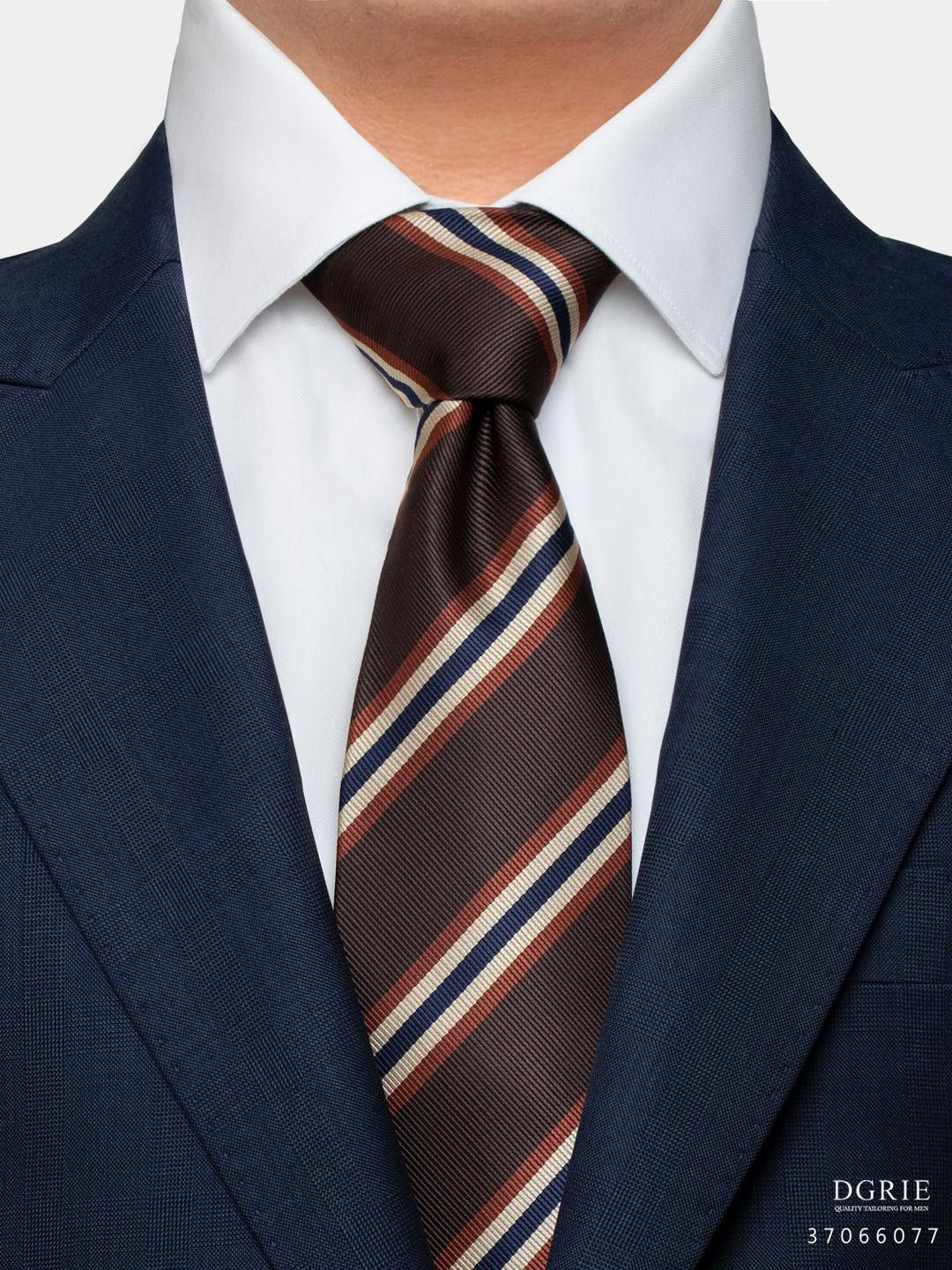 เนคไทลายทาง วินเทจ Multi Stripe 3.5 Inch Classic Necktie