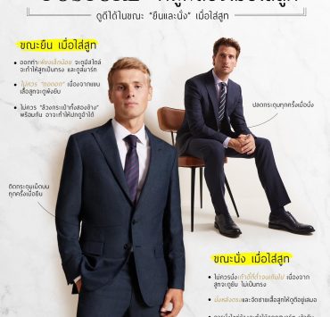 Best Posture for Suits ที่ถูกต้องเมื่อใส่สูท - DGRIE