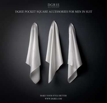 ผ้าเช็ดหน้าผ้าไหม สีขาว White Pocket square made in Italy 100% Silk