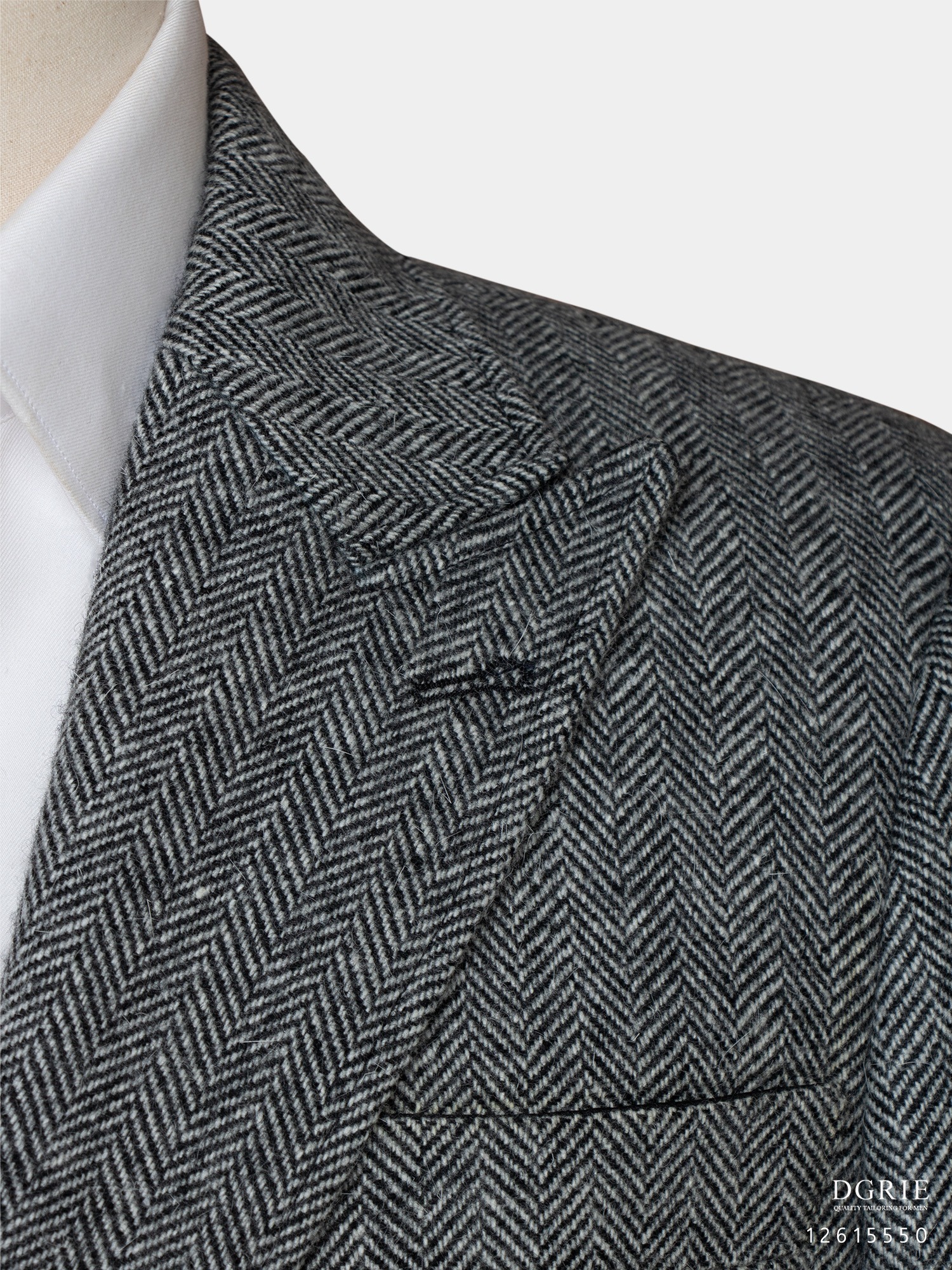 เสื้อสูทสำเร็จ Winter Gray Herringbone British Flannel