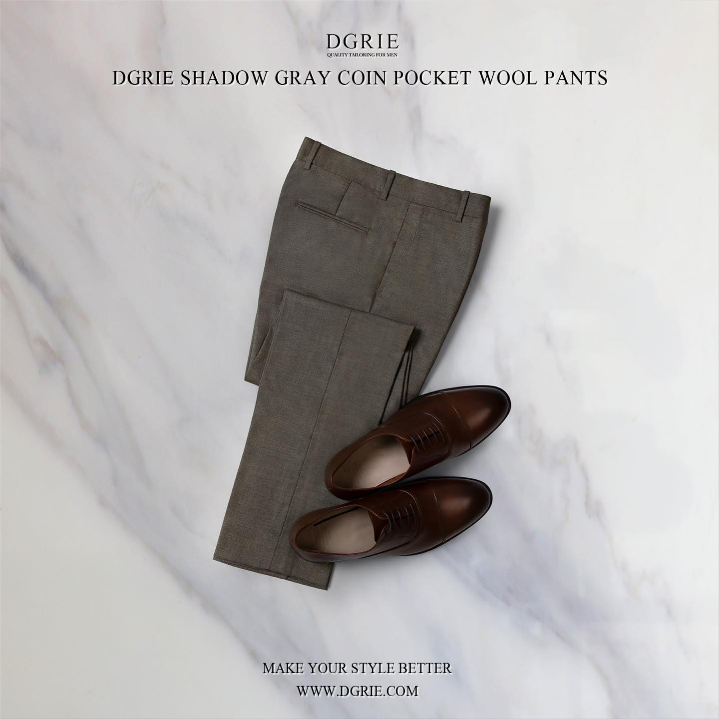 398784016_721120000051243_8904351194237365022_n กางเกงสีน้ำตาล Shadow Gray Coin Pocket W/G Wool Pants