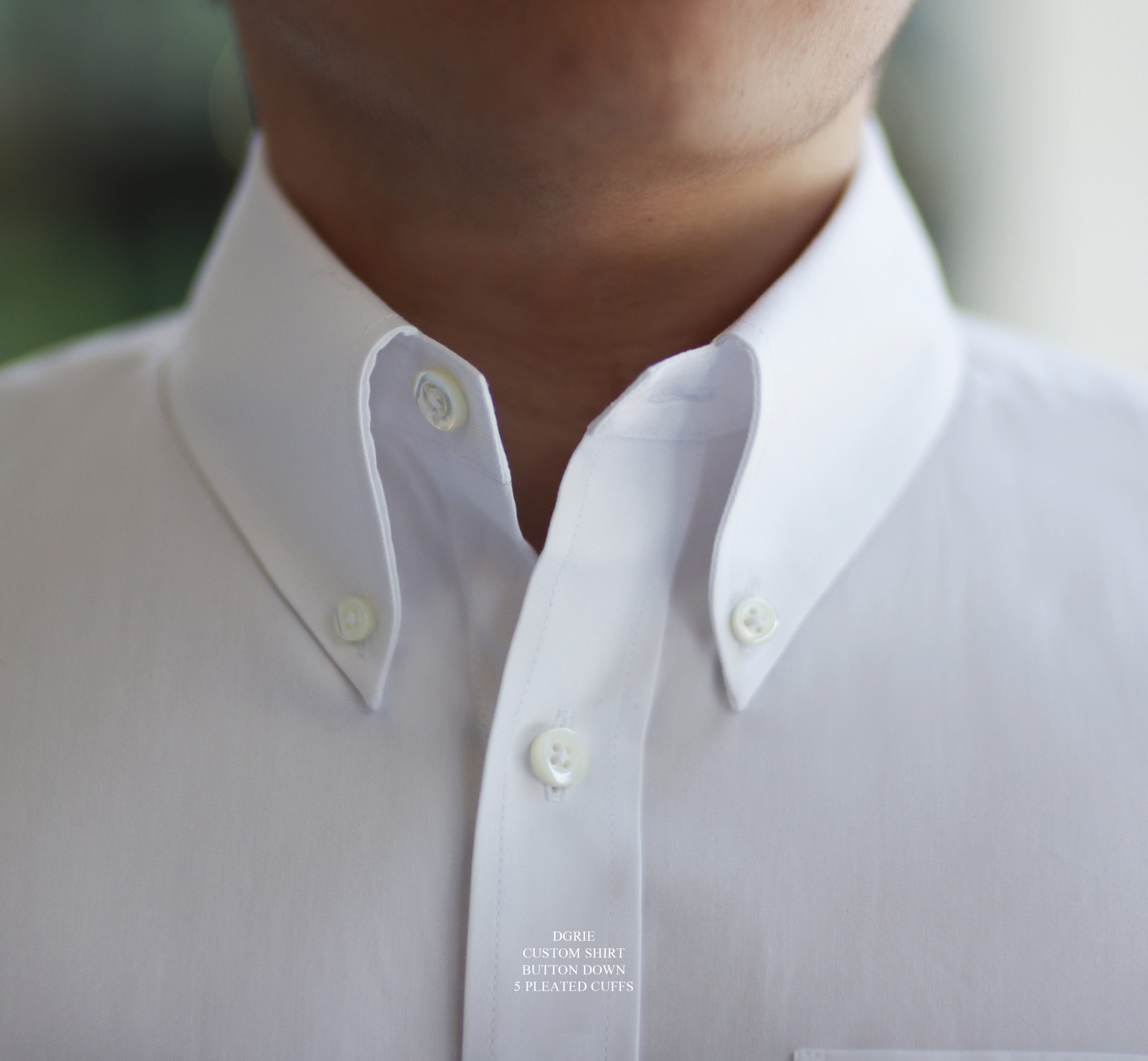 ตัดเชิ้ต ปกติดกระดุม DGRIE BUTTON DOWN 5 PLEATED CUFFS SHIRT