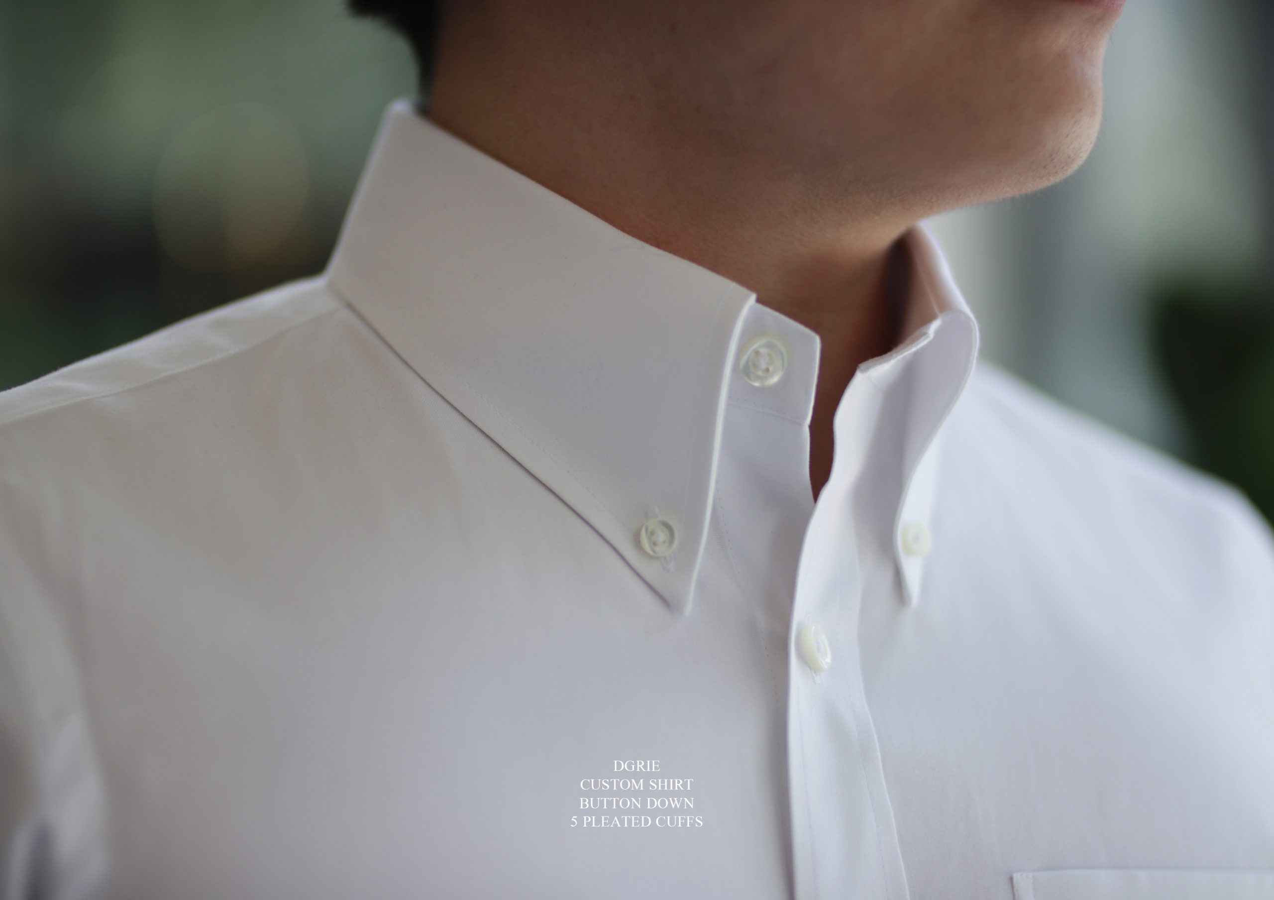 ตัดเชิ้ต ปกติดกระดุม DGRIE BUTTON DOWN 5 PLEATED CUFFS SHIRT