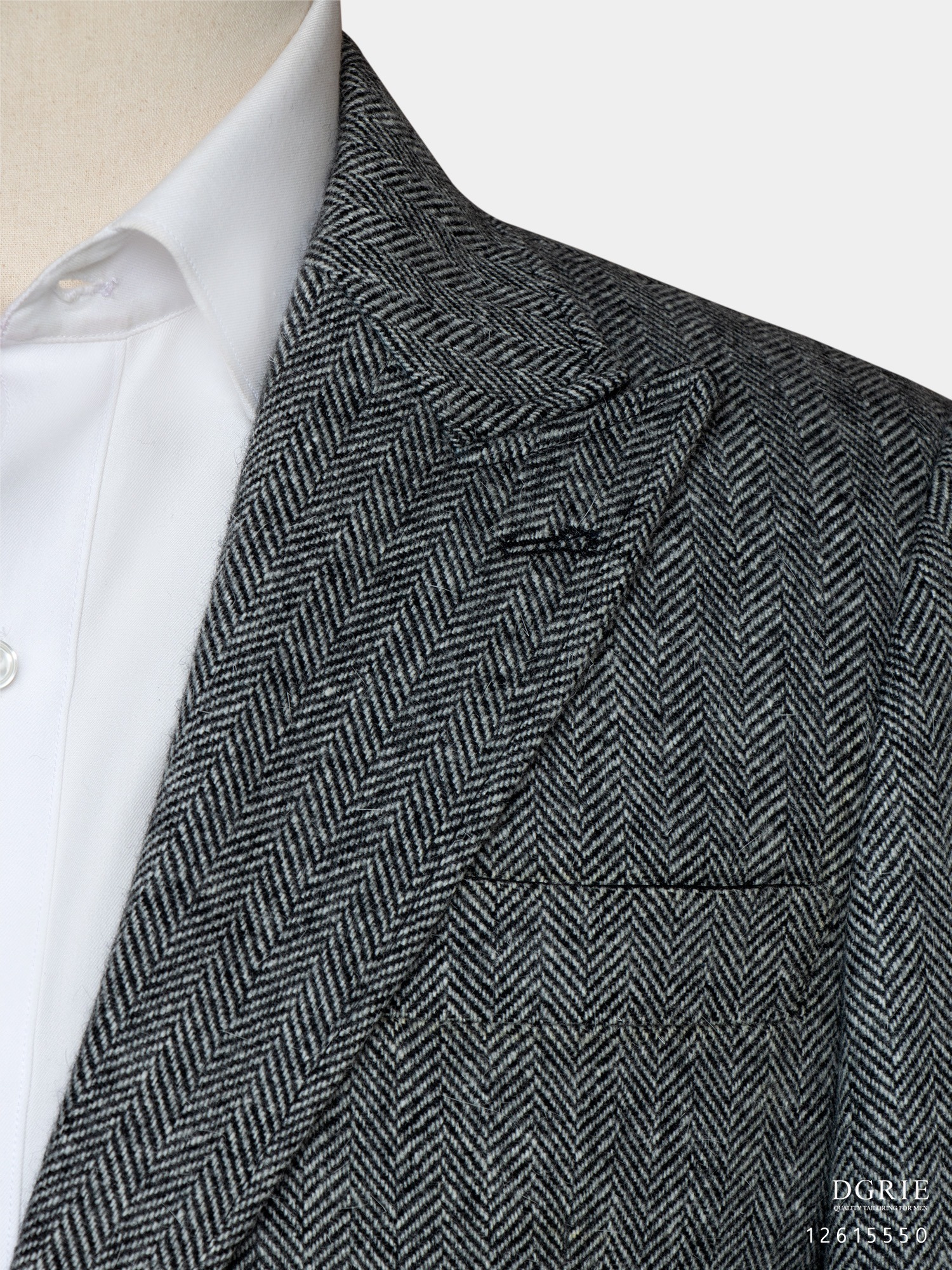 แจ็คเก็ตสีเทา Gray Herringbone British Flannel Jacket