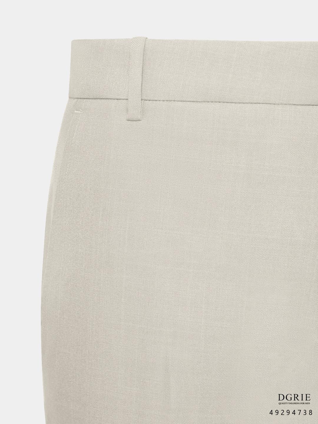 Play Slim Fit In Cream TR 2button Pants